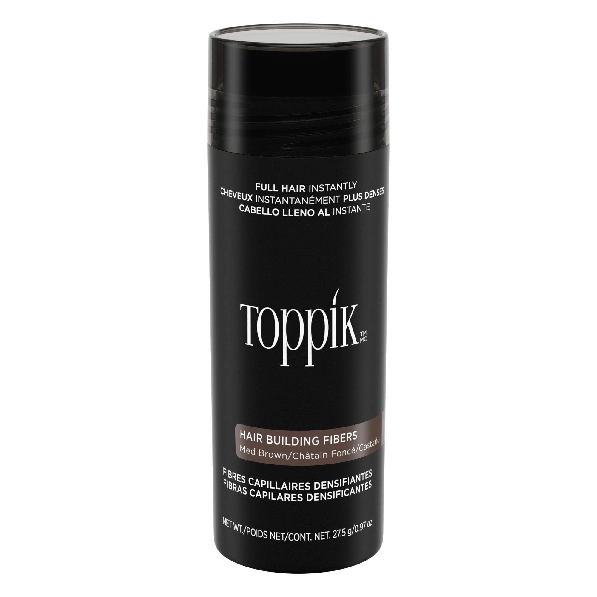 Toppik Hair Building Fibers for Thinning Hair - Instantly Thicker & Fuller Looking Hair Fibers - Natural Hair Loss Concealer for Men & Women - Perfect for Daily Use, Special Occasions & Confidence Boosting