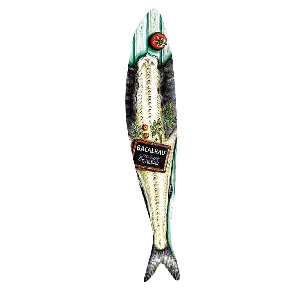 Bordallo Pinheiro Amália Sardine Ceramic Figurine - Handmade Portuguese Decorative Collectible for Home, Kitchen, or Office Decor