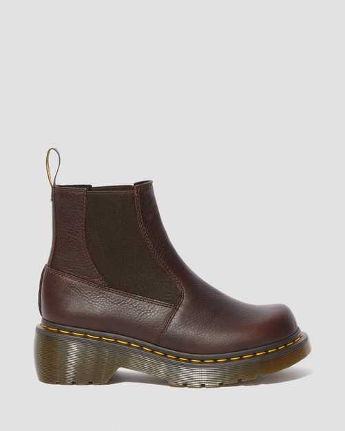 Stylish Brown Oats Harvest Heeled Chelsea Boots for Women - Waterproof Ankle Boots for Fall & Winter Fashion, Outdoor Walking & Casual Wear