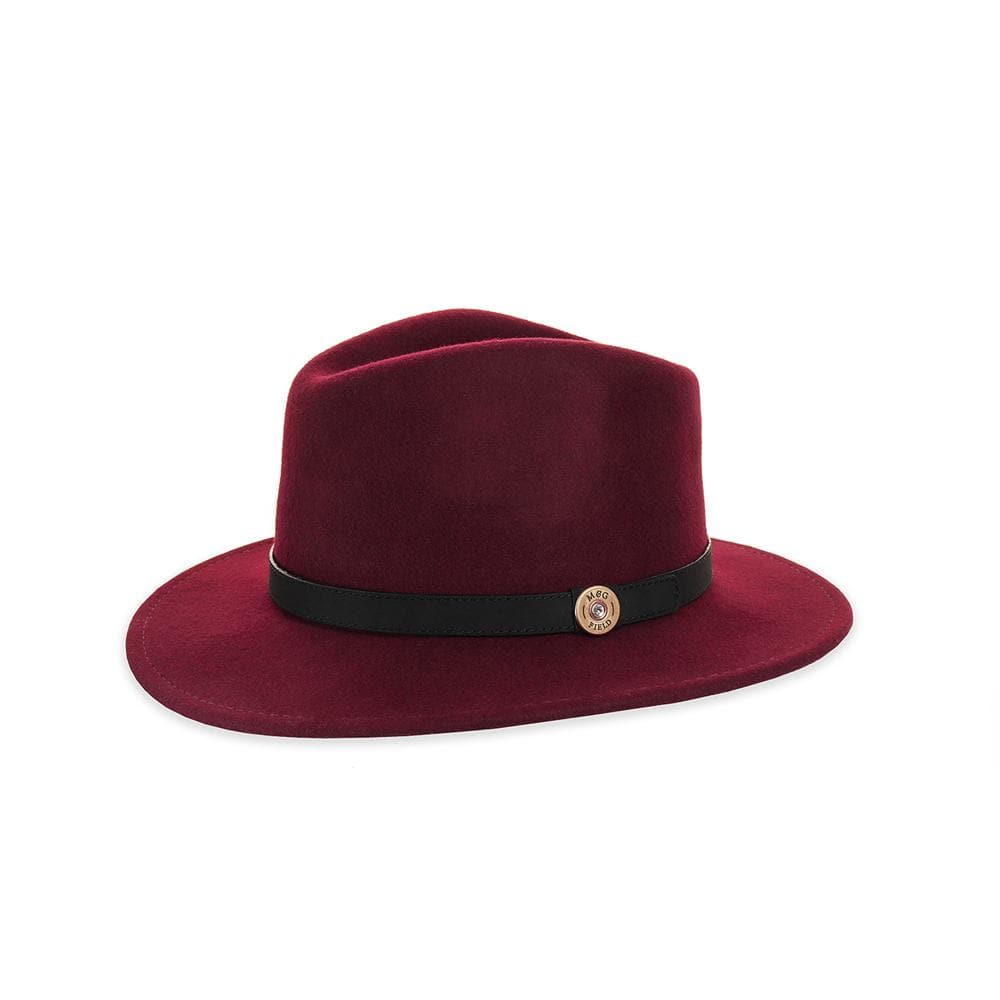 Stylish Wine Red Felt Fedora Hat for Women & Men - Vintage Wide Brim Wool Hat for Outdoor, Party & Fashion Accessories