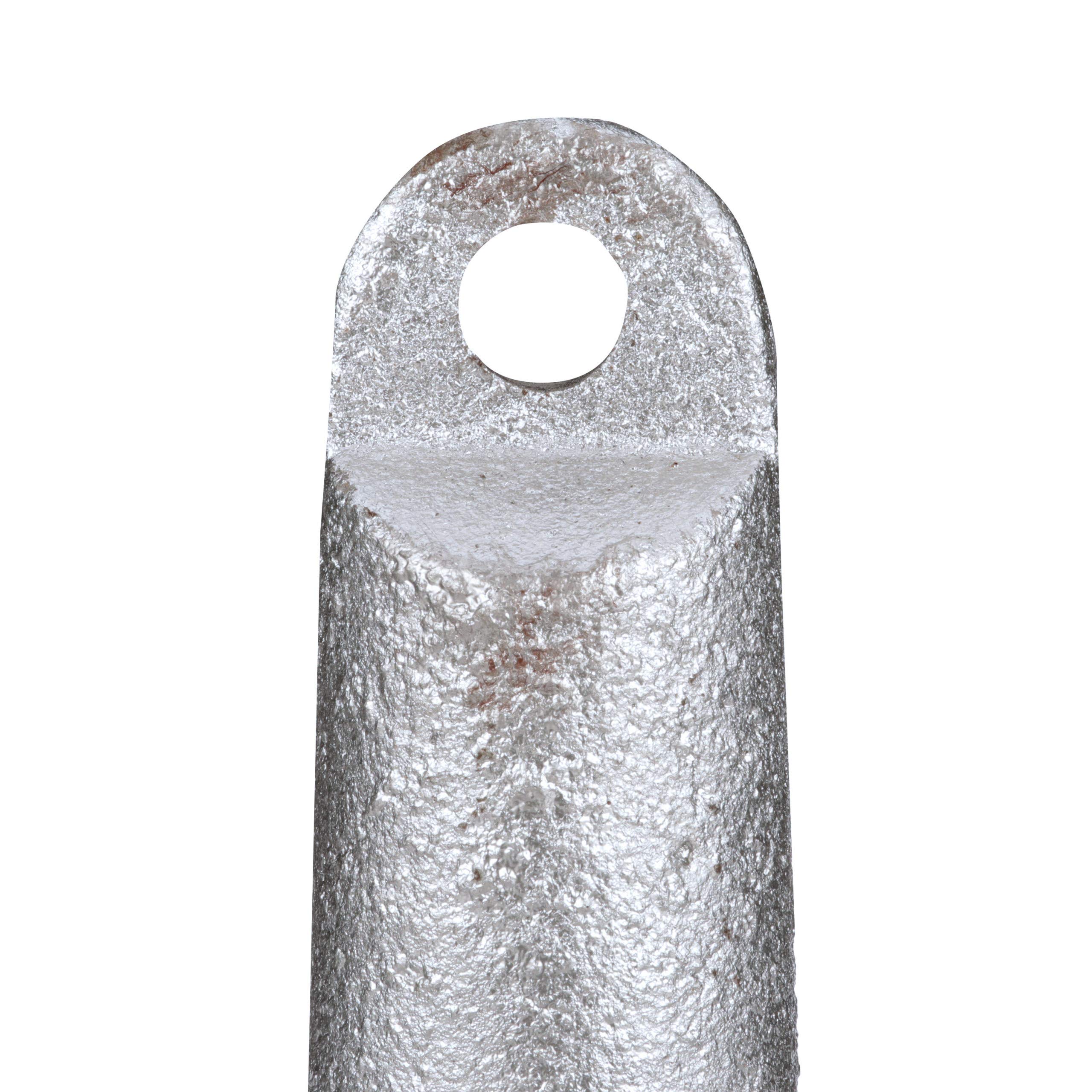 Seachoice Mushroom Anchor - Heavy Duty Cast Iron with Aluminum-Painted Silver Finish - Perfect for Boat Mooring, Dock Anchoring & Marine Applications