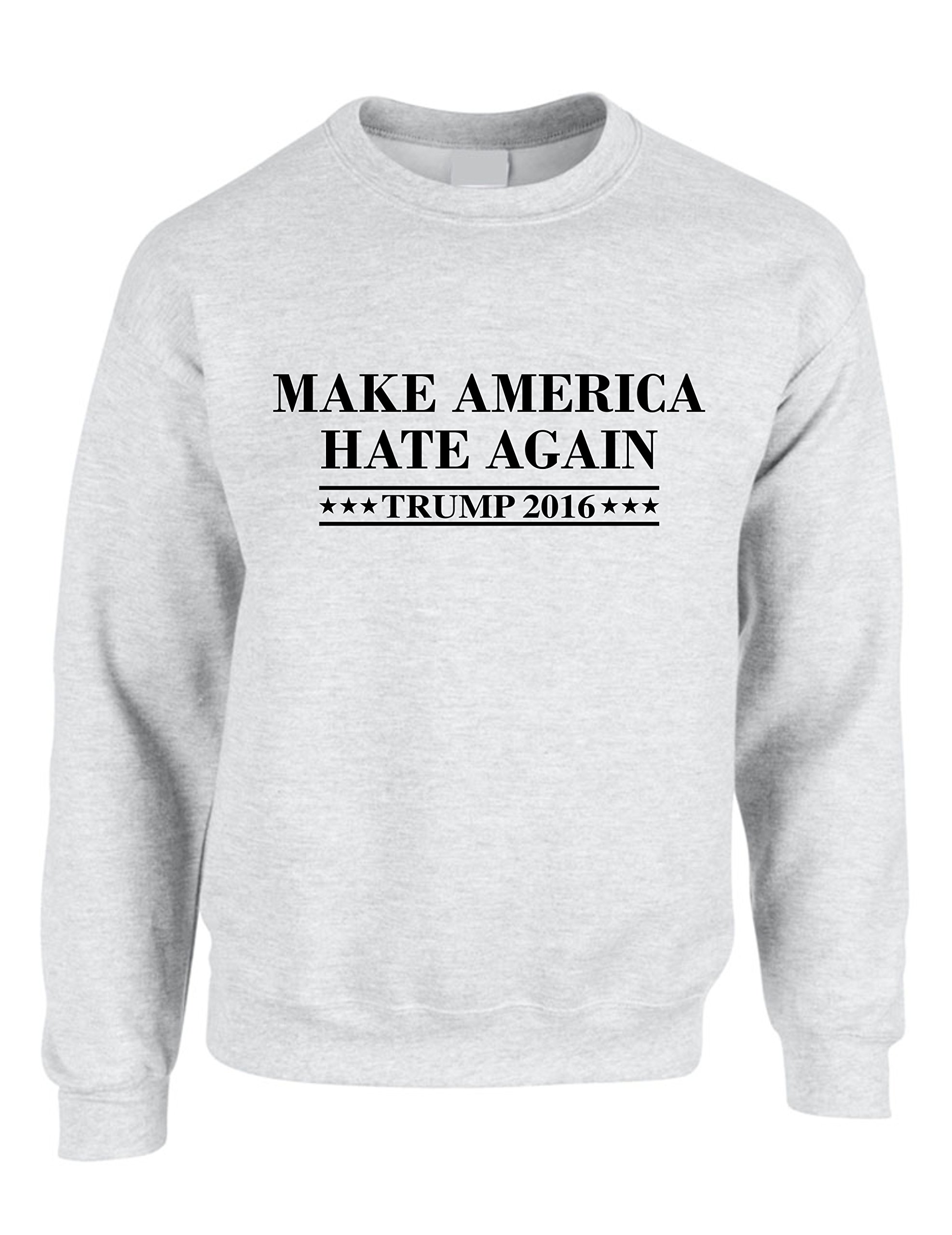 Make America Hate Again Crewneck Sweatshirt - Funny Political Election T-Shirt for Men & Women - Vintage Style Pullover for Trump Supporters & Protesters - Great for Rallies, Parties & Satirical Gifts