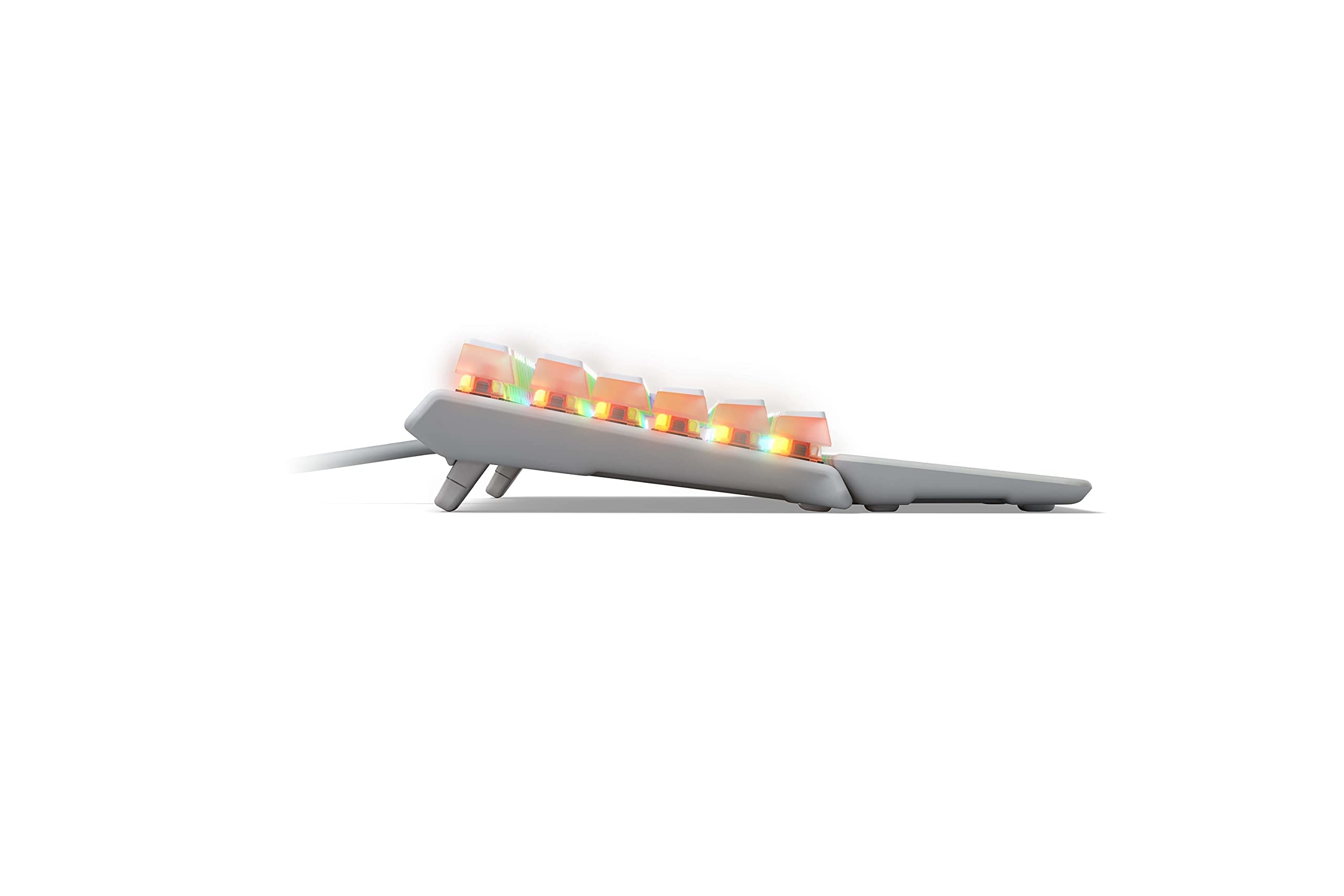 SteelSeries Apex 7 TKL Compact Mechanical Gaming Keyboard with OLED Smart Display | USB Passthrough & Media Controls | Linear Red Switch | RGB Backlit | Renewed | Perfect for Esports, Streaming & Office Work