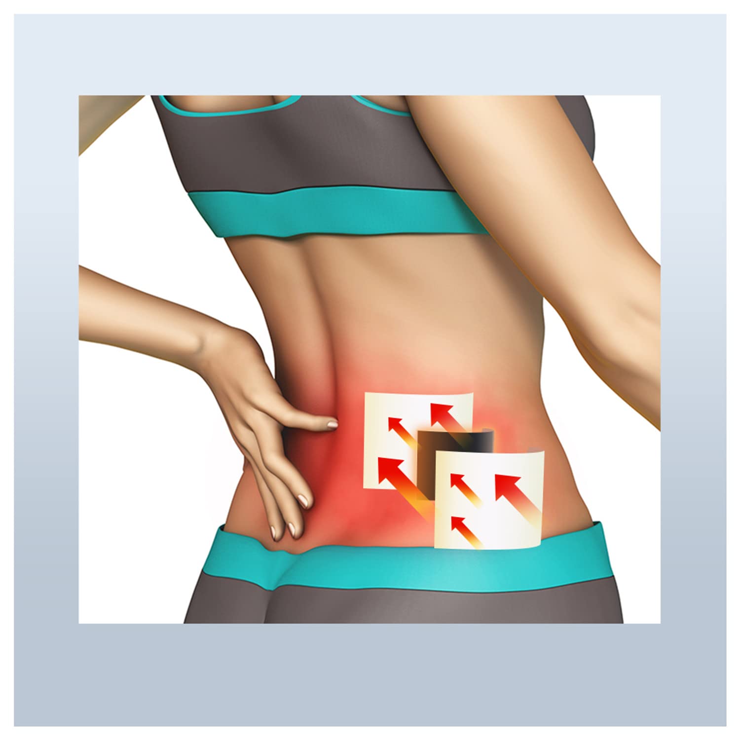 KONGDY 12x18cm Menthol Pain Relief Patches - Extra Large Cooling Patches for Back, Neck, Shoulder & Knee Pain Relief - Low Capsaicin Content (20 Count) - Perfect for Post-Workout Recovery, Arthritis Relief & Chronic Pain Management