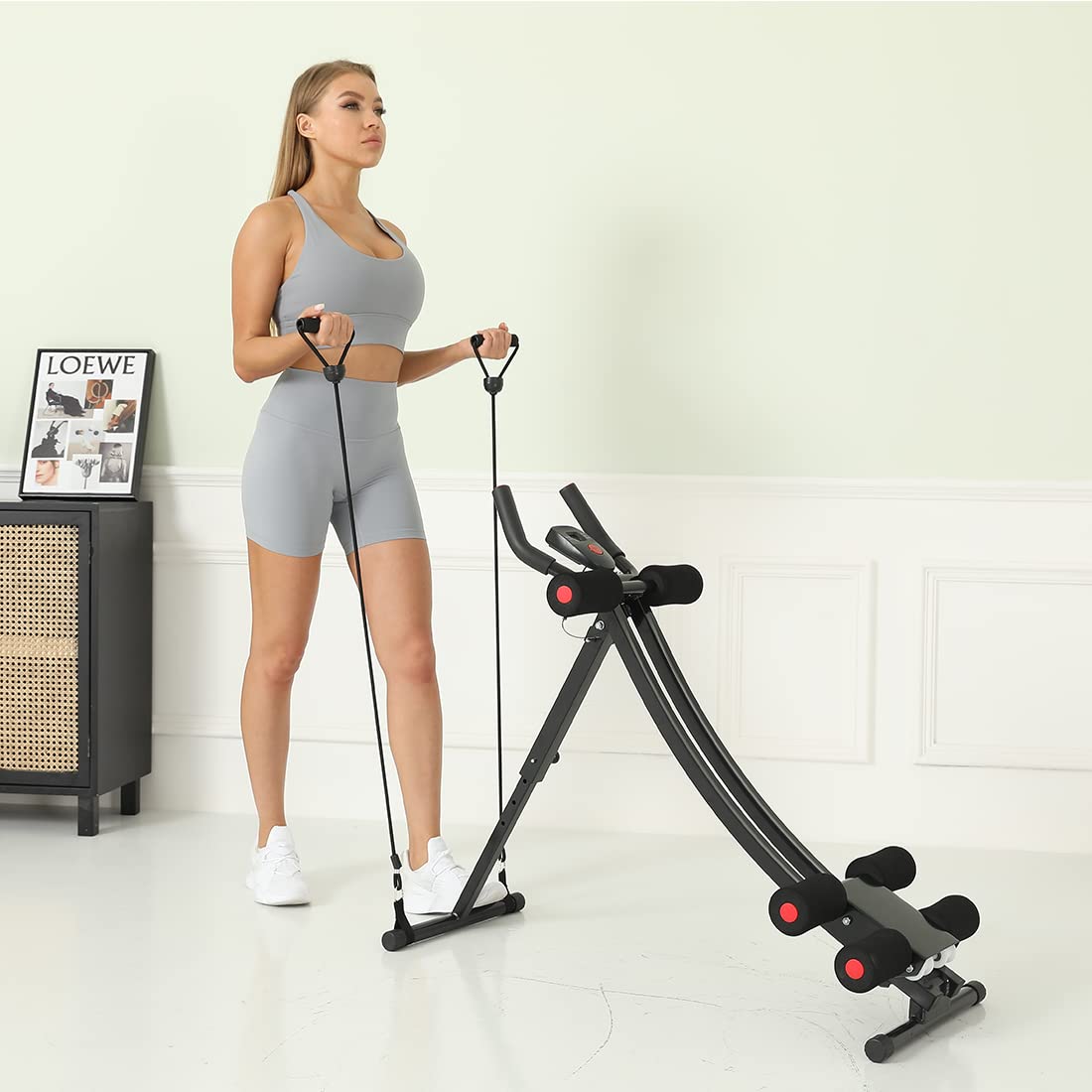 AB Workout Equipment - Adjustable Home Gym Ab Machine for Core Strength Training & Abdominal Exercises | Perfect for Home Fitness & Toning
