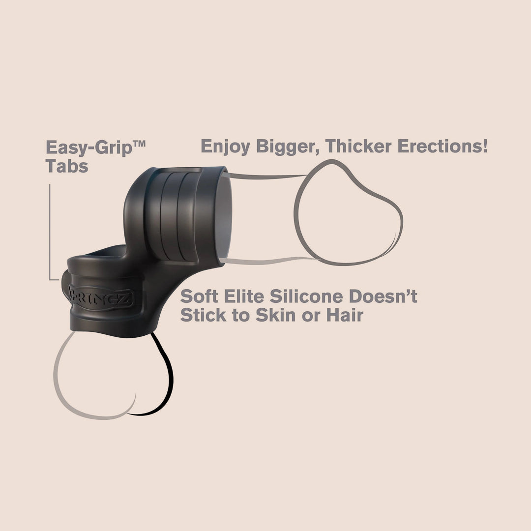 Fantasy C Ringz Mr. Big C—ck Ring and Ball Stretcher | Silicone Cock Ring for Men | Enhances Pleasure & Blood Flow | Perfect for Couples Play & Solo Masturbation