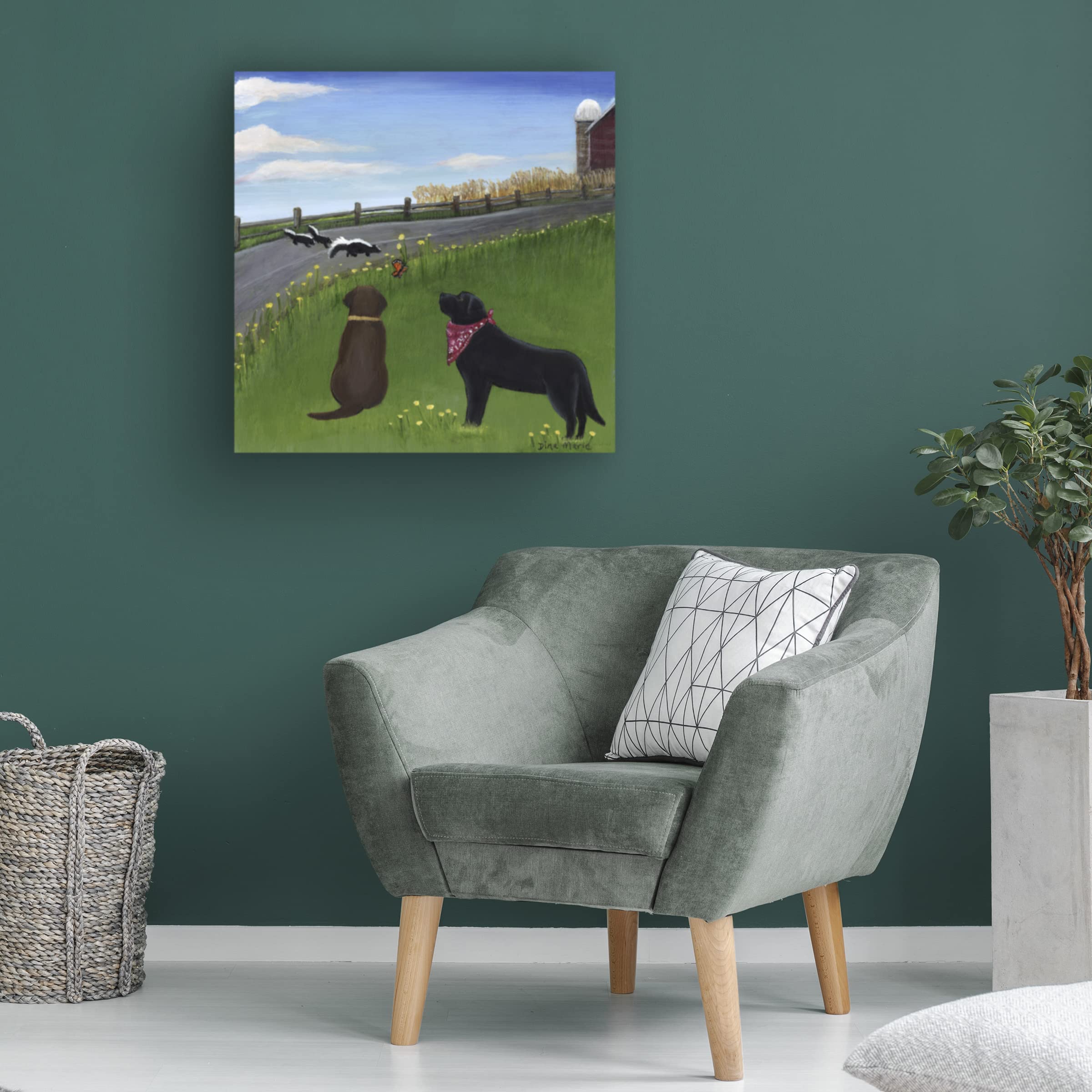Trademark Fine Art 'Acceptance' 18x18 Canvas Wall Art by Dina Marie - Perfect for Living Room, Bedroom & Office Decor