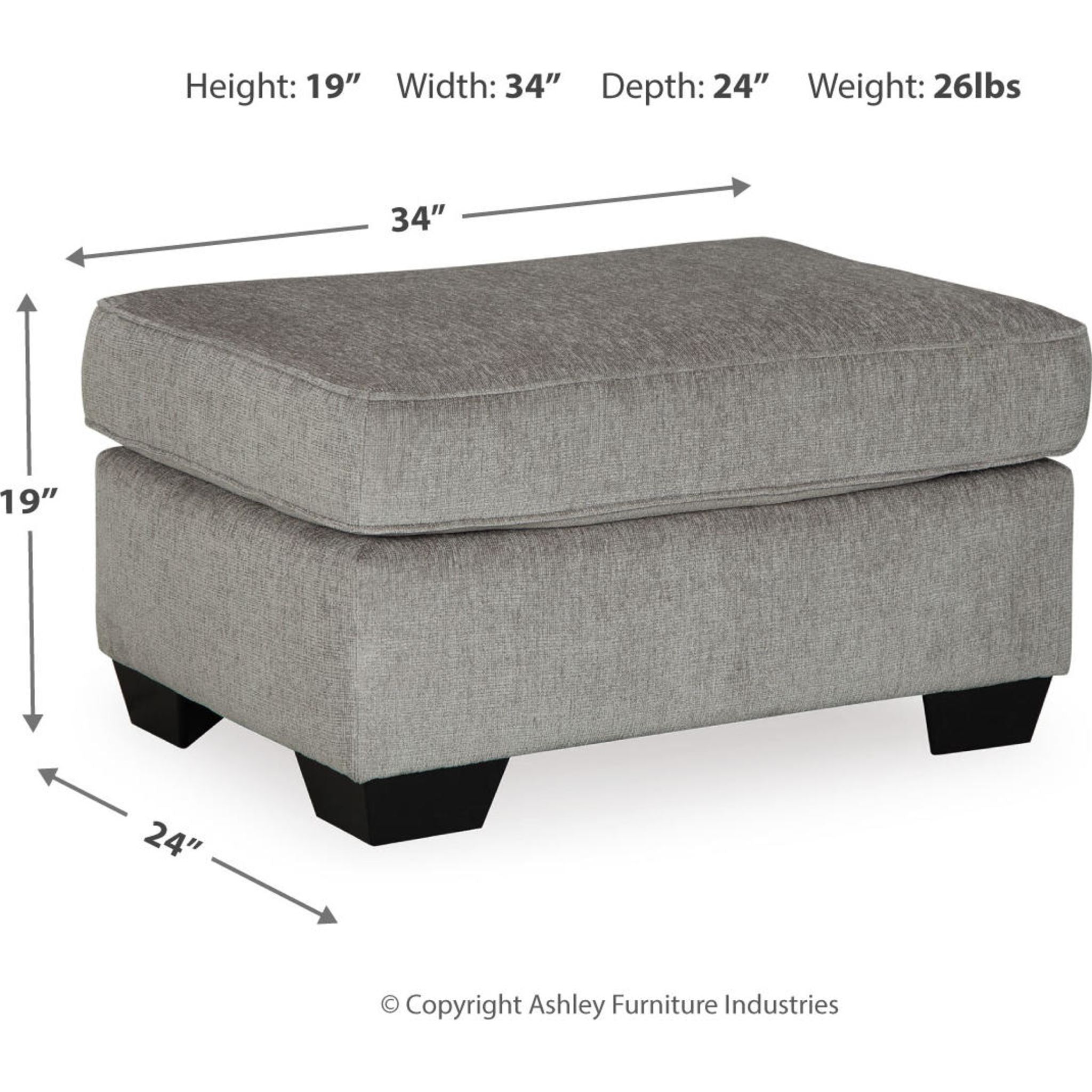 Altari Ottoman - Modern Storage Ottoman with Lift Top, Soft Upholstered Seat for Living Room, Bedroom, or Entryway - Perfect for Extra Seating & Hidden Storage