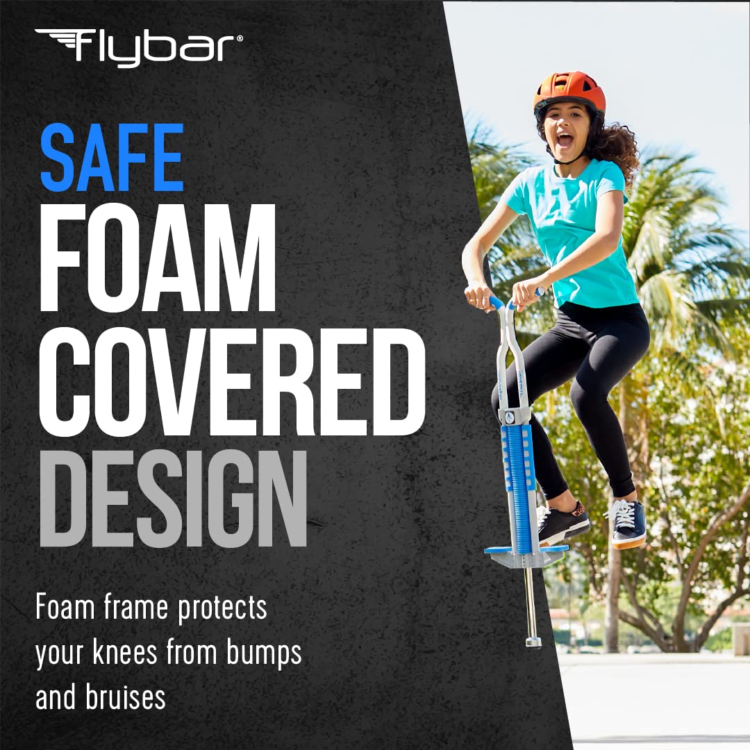 **Flybar Master Pogo Stick for Kids & Teens – Ages 9+, Supports 80-160 lbs, Non-Slip Pegs & Easy-Grip Handles – Best Outdoor Toy for Boys & Girls, Perfect for Backyard Fun, Playground & Exercise**
