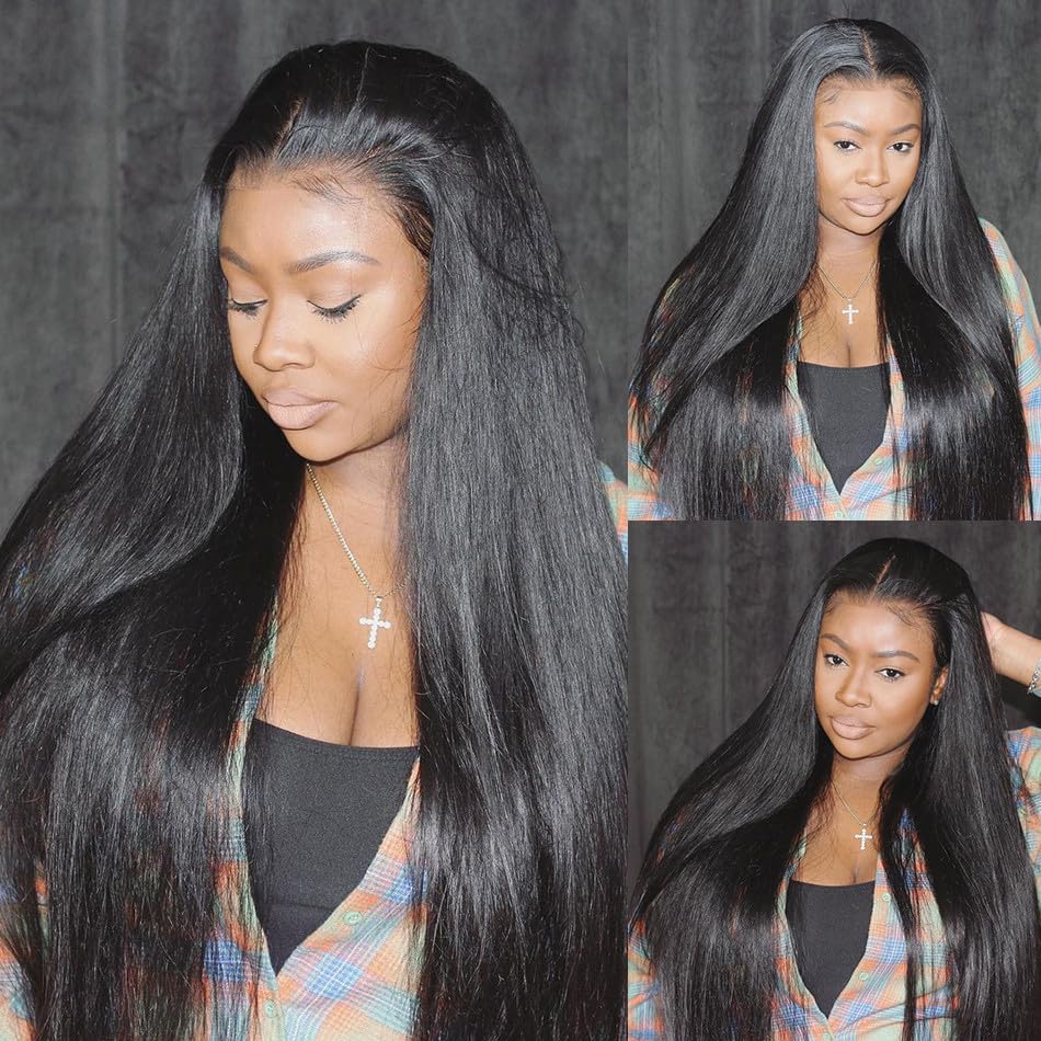 100% Unprocessed Brazilian Virgin Remy Hair Straight Bundles - 3 Bundles (20/22/24 Inch) Natural Black Human Hair Weave Extensions for Black Women | Perfect for Daily Styling, Special Occasions & Protective Hairstyles