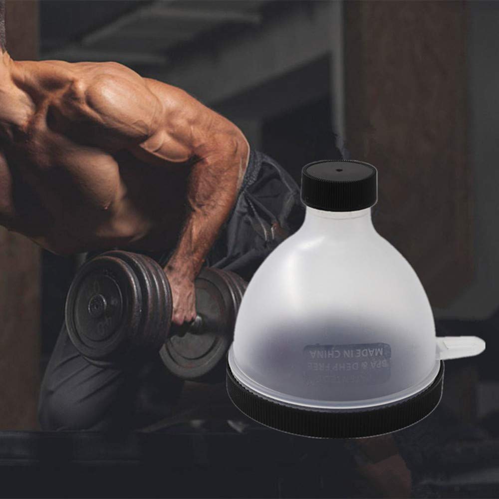 Premium Protein Powder Funnel & Supplement Storage Container - 2 Pack for Easy Scooping & Organizing - Perfect for Gym, Kitchen & Travel Use