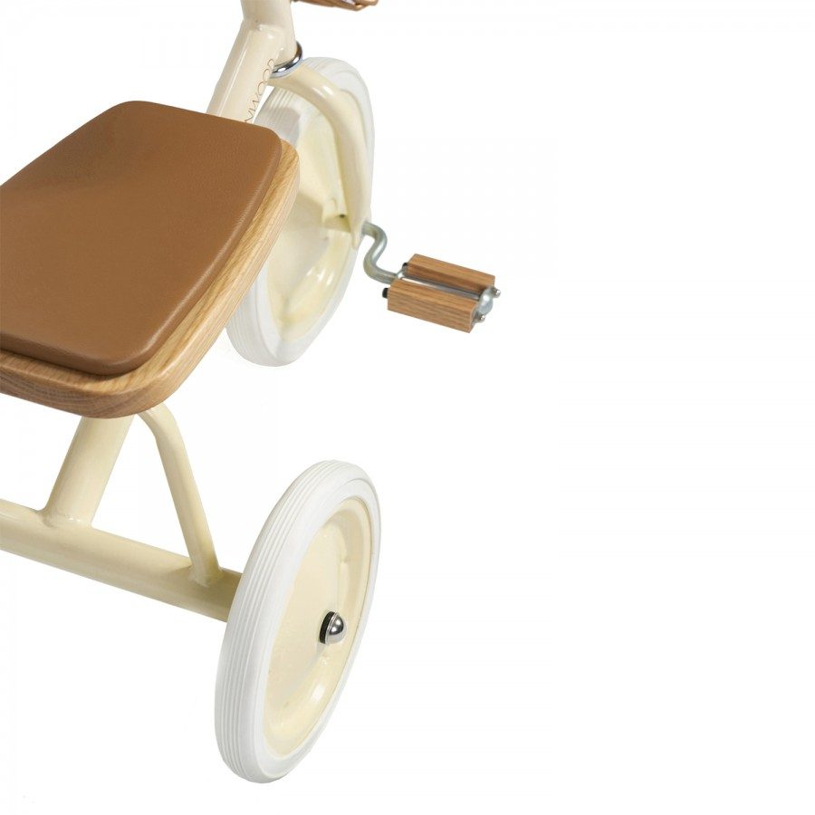 BANWOOD Classic Kids Tricycle - Cream Color Retro Style Trike for Toddlers 1-3 Years | Perfect for Outdoor Play, Park Rides & Backyard Fun