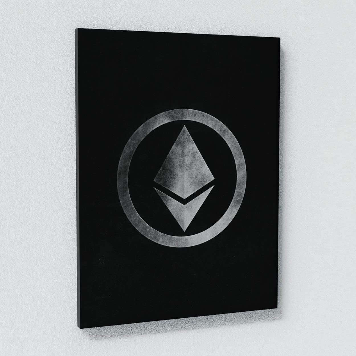 Crypto Canvas Wall Art - Bitcoin & Blockchain Themed Modern Home Decor for Living Room, Office & Gamer Cave | Digital Currency Inspired Artwork