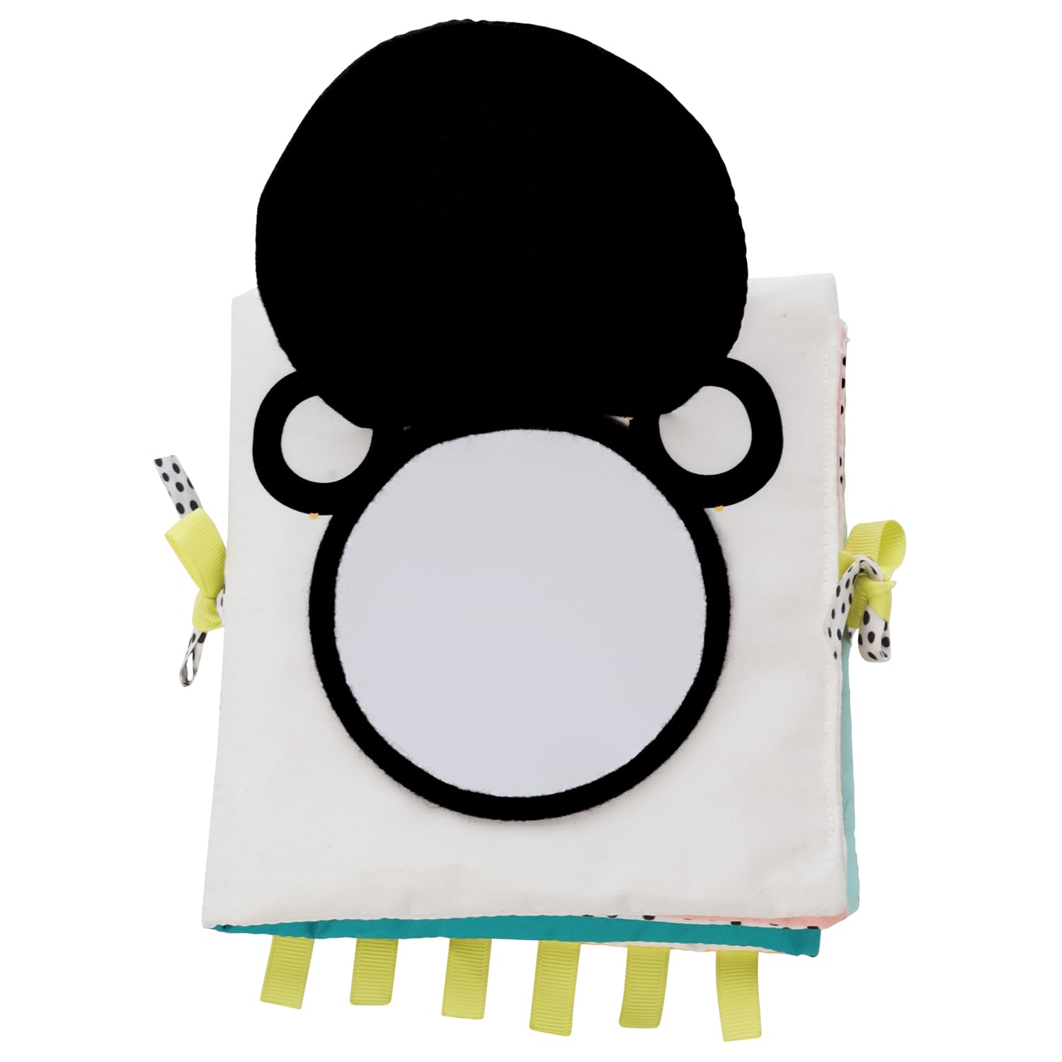Manhattan Toy Wimmer-Ferguson Seek & Peek High Contrast Baby Book - Soft Cloth Activity Book for Newborns & Infants - Sensory Development & Tummy Time Play