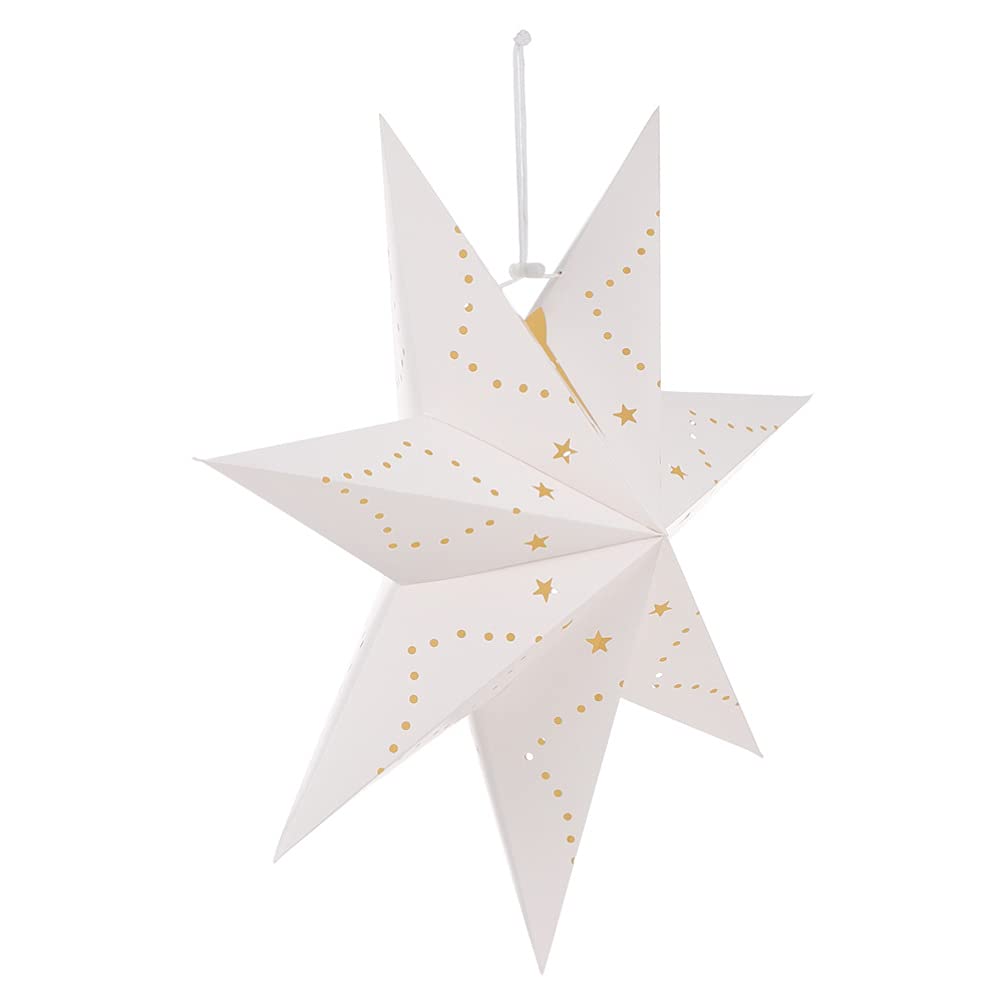 Balacoo 75cm Paper Star Lanterns - Decorative Hollow Out Origami Lampshades for Ceiling Hanging, Perfect for Wedding Decorations, Birthday Parties, Christmas Celebrations & Home Festive Lighting