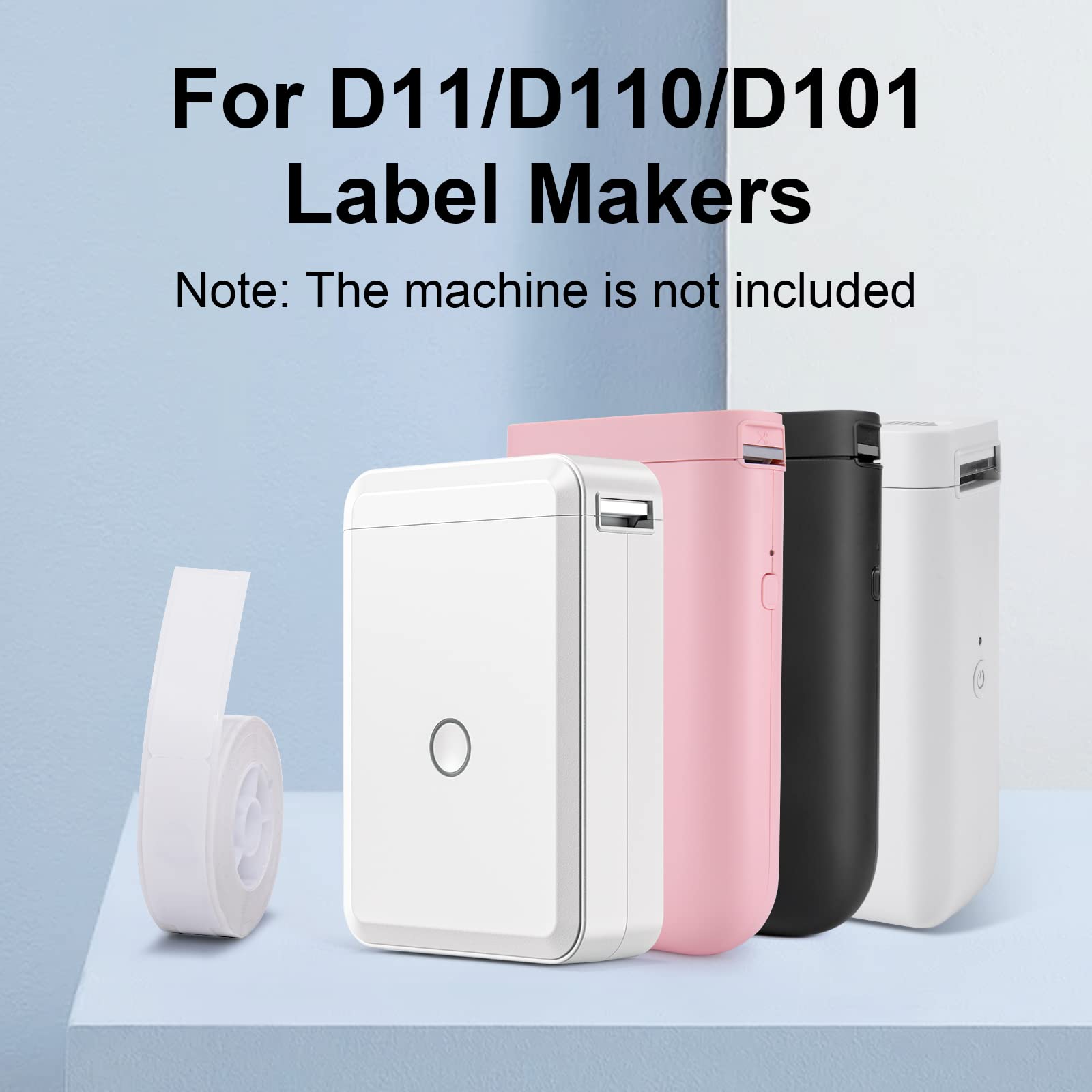 NIIMBOT D11 Label Maker Tape - 6 Rolls Cable Label Paper (0.47