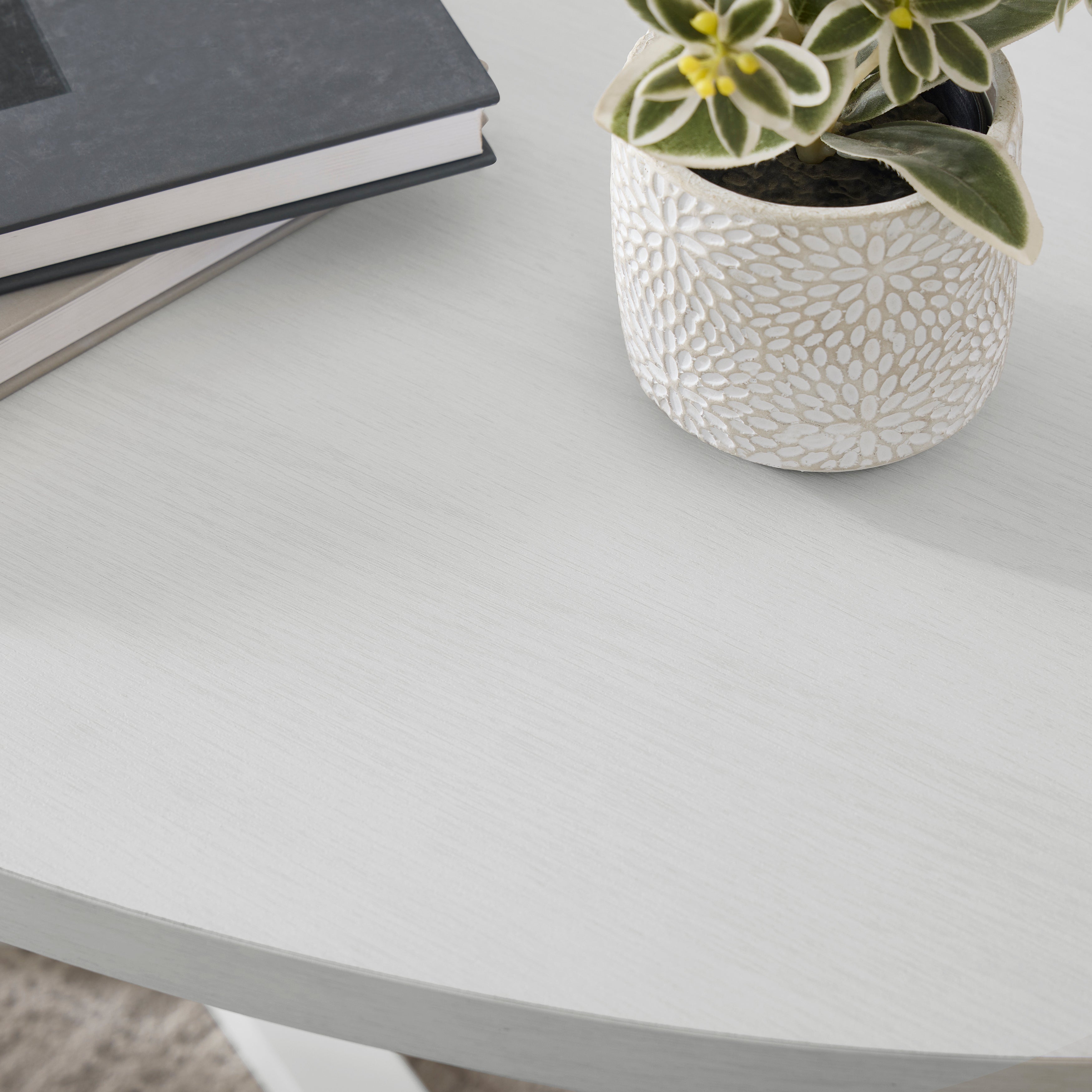 Modern Harmony Wood Oval Coffee Table - Roundhill Furniture - Stylish & Durable Living Room Centerpiece for Home Decor