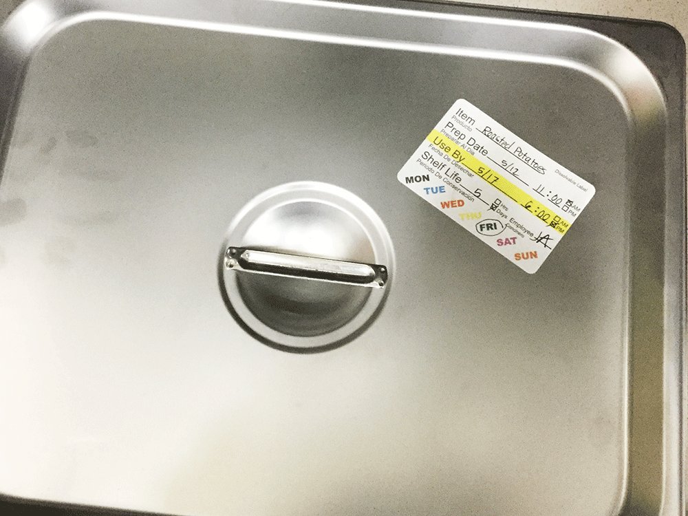 Dissolvable Food Labels 2” x 3” (500 Pack) - Water Solvable Kitchen & Restaurant Stickers for Jars, Containers & Freezer Storage - Perfect for Meal Prep, Pantry Organization & Food Rotation
