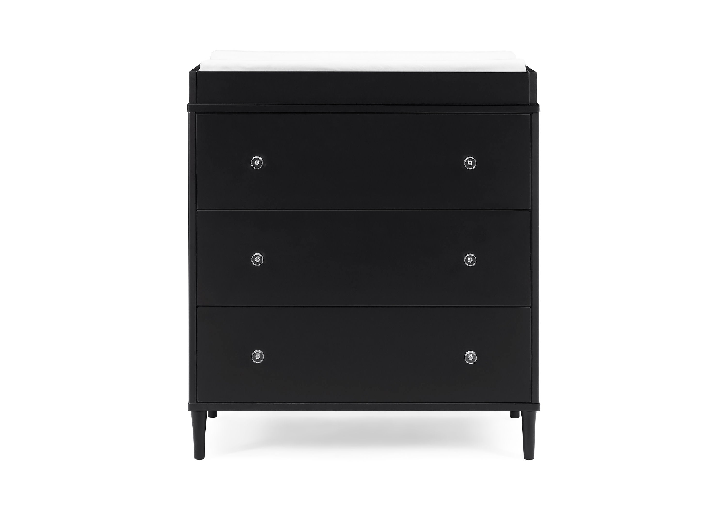 Bowie 3 Drawer Dresser with Changing Top & Interlocking Drawers - Nursery Baby Changing Table & Bedroom Storage Solution