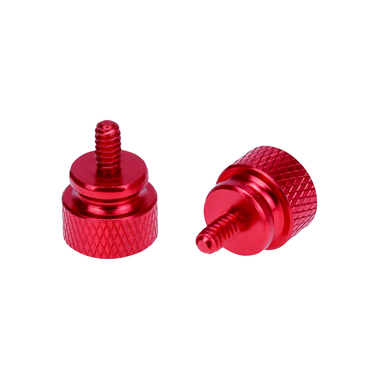20-Pack 6-32 Thread Red Anodized Aluminum Thumb Screws for Computer Case, Cover, Power Supply & Hard Drives - Secure & Easy Installation for PC Builds & Upgrades