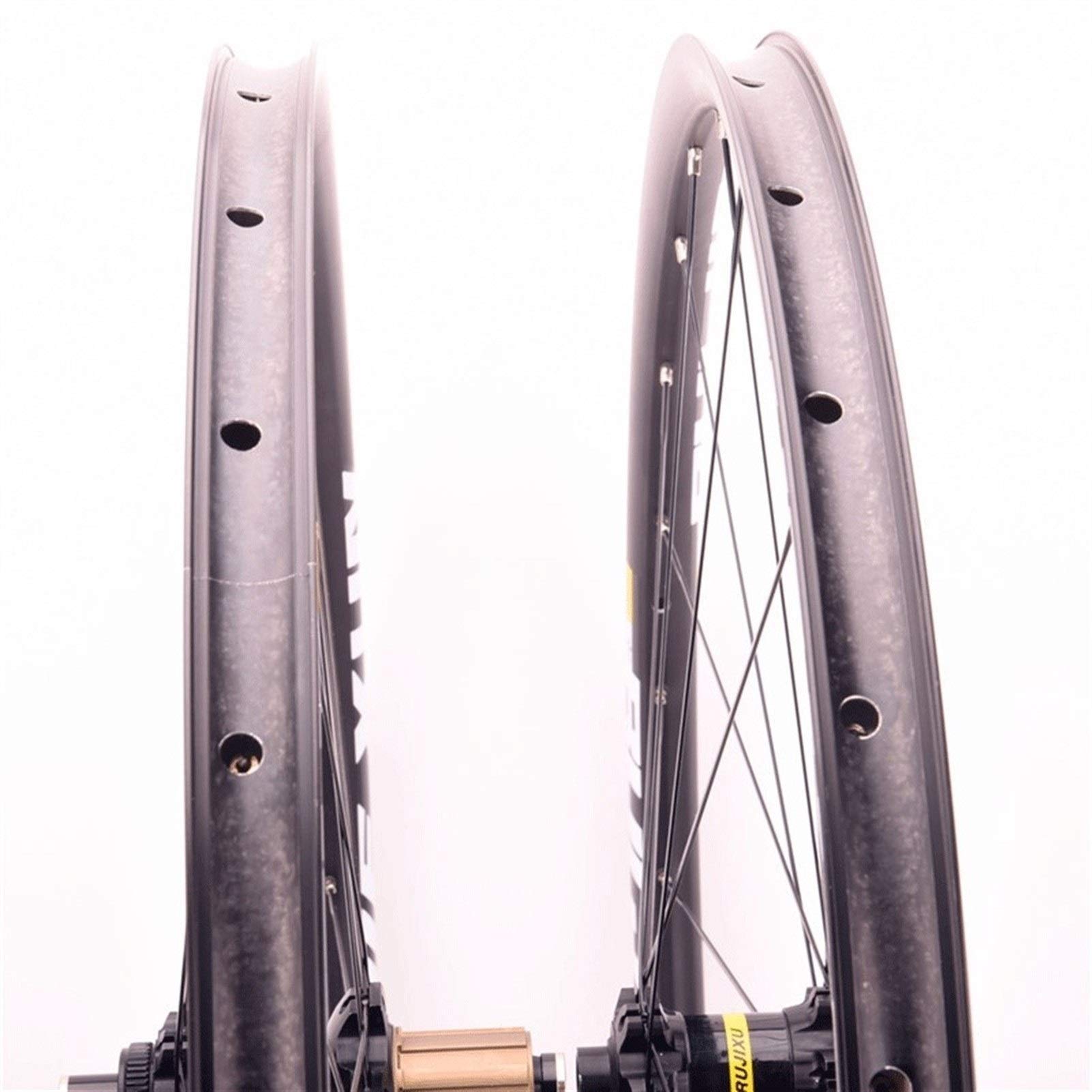 Premium 700C Road Bike Wheelset - Double Wall Rim, 25mm Width, Center Lock Disc Brake, 12mm Axle - Compatible with 8/9/10/11 Speed Cassette Hub (24 Hole) - Ideal for Road Cycling, Commuting & Performance Riding