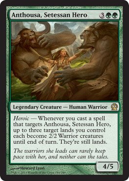 Magic The Gathering - Anthousa, Setessan Hero (149/249) Foil Card - Theros MTG Trading Card Game - Perfect for Commander Decks & Collectors