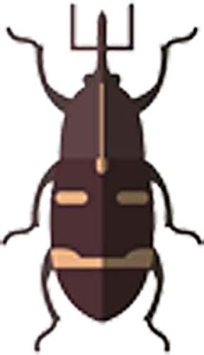 Funny Cartoon Beetle Emoji Vinyl Sticker - 12 Inch Tall Waterproof Decal for Laptops, Cars, Water Bottles & DIY Crafts