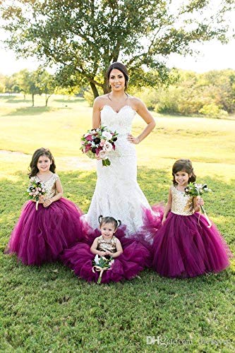 Sparkly Sequin Flower Girl Dress for Weddings – Elegant Long Pageant Gown for Junior Bridesmaids & Special Occasions | Perfect for Weddings, Baptisms, and Formal Events