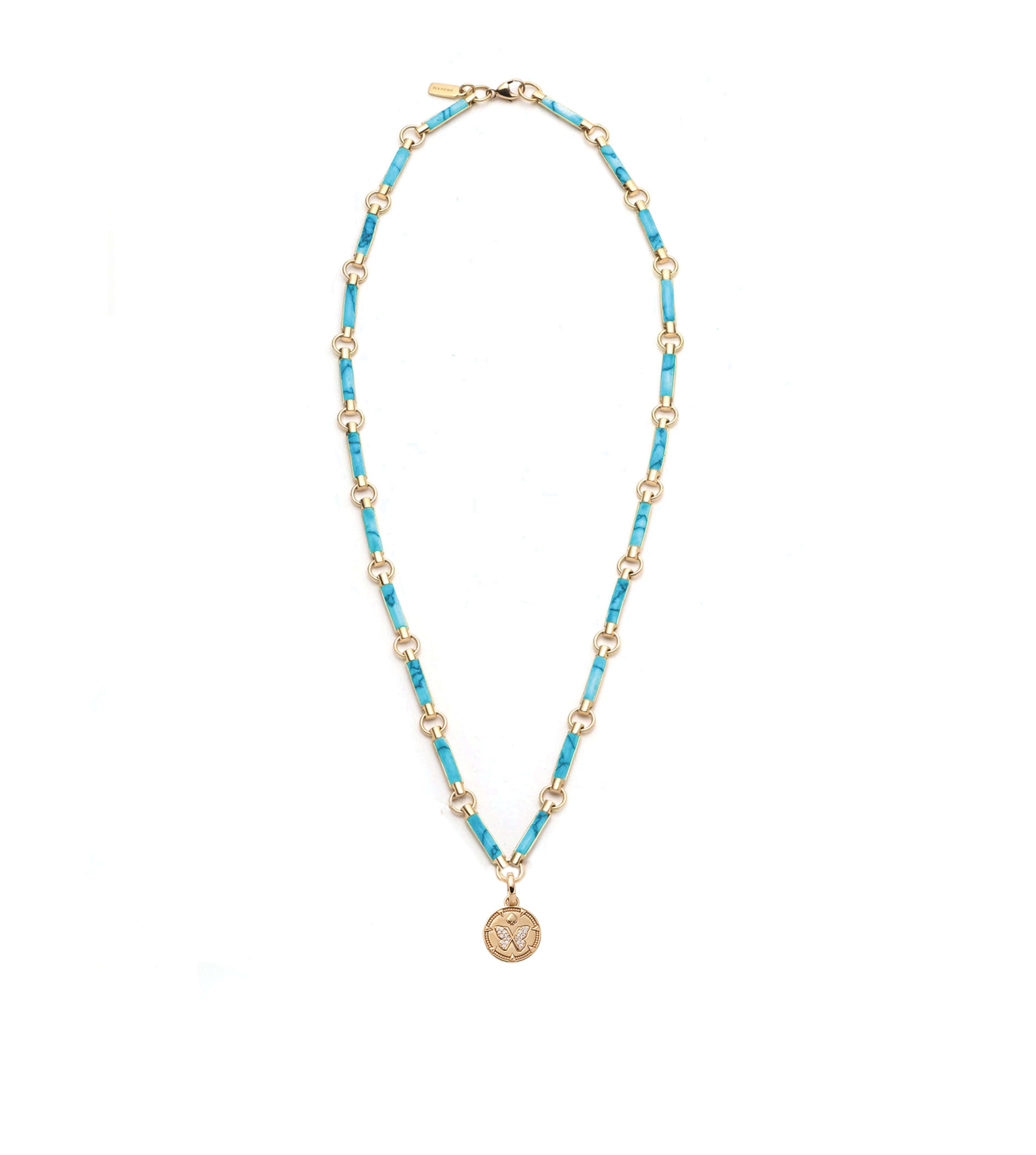 Reverie Turquoise Element Chain Necklace - Boho Chic Jewelry for Women, Dainty Layering Necklace for Everyday Wear, Perfect Gift for Birthday & Anniversary | Ideal for Casual Outfits, Beach Vacations & Festival Style