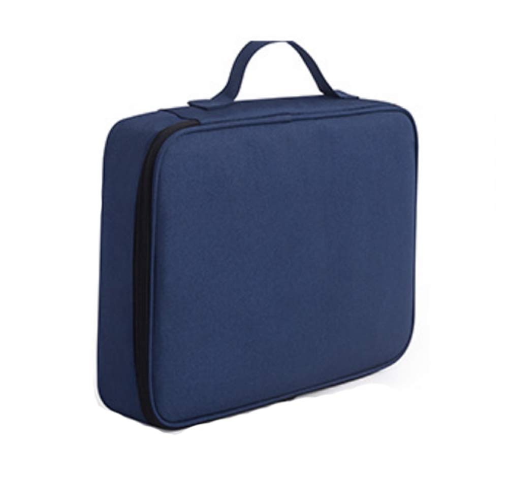 Waterproof Document Bag with Zipper Closure - Portable File Organizer Pouch for Travel, Office & School - A4 Size File Holder for Papers, Passports & Important Documents
