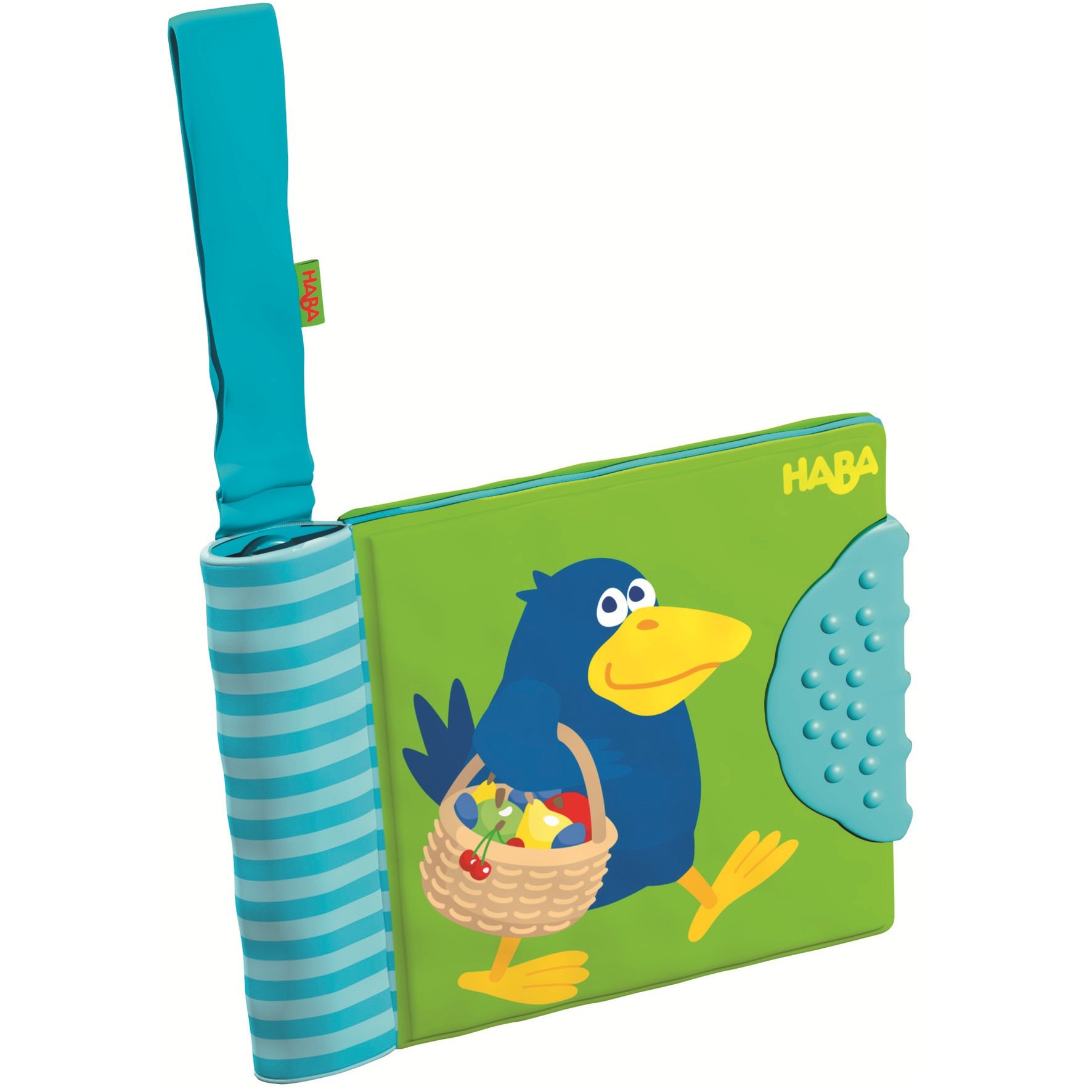 HABA Orchard Baby Buggy Books - Interactive Soft Cloth Books for Infants & Toddlers - Perfect for Stroller, Car Seat & Playtime Learning