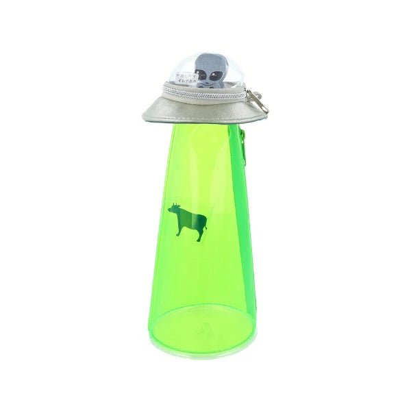Premium UFO Pen Case - Stylish & Durable Pencil Holder for School, Office & Travel - Sun Star Design for Students & Professionals