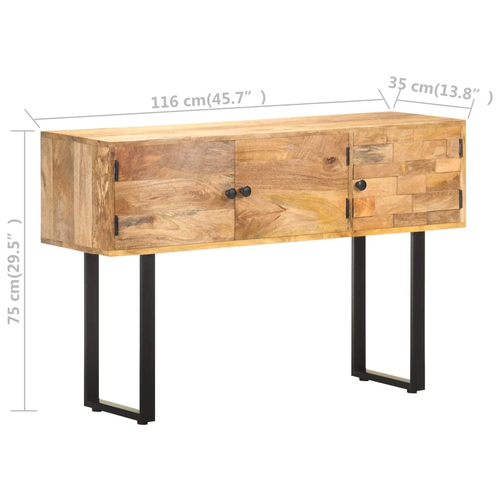 Solid Mango Wood Buffet Server Cabinet - 45.7