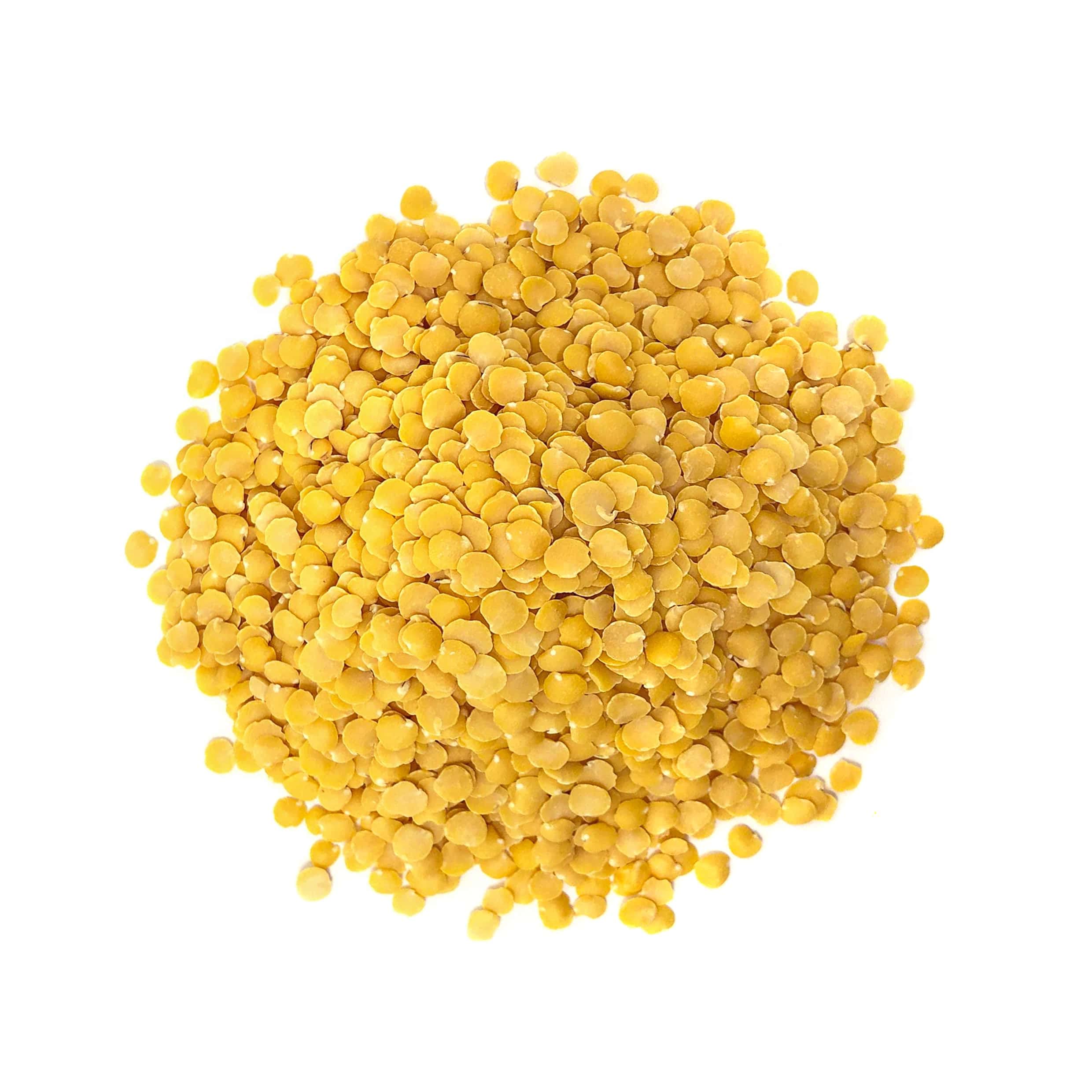 Organic Yellow Split Lentils 20 lbs - Non-GMO, Raw, Dried, Vegan, Kosher | High in Protein, Fiber & Iron | Low Sodium, Low Fat | Perfect for Cooking, Soups, Chili, Stews & Healthy Meal Prep