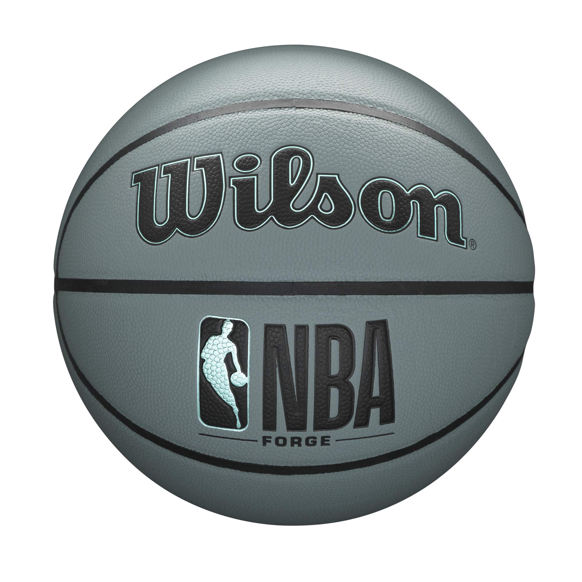 Wilson NBA Forge Series Basketball - Indoor/Outdoor Game Ball for Courts & Parks