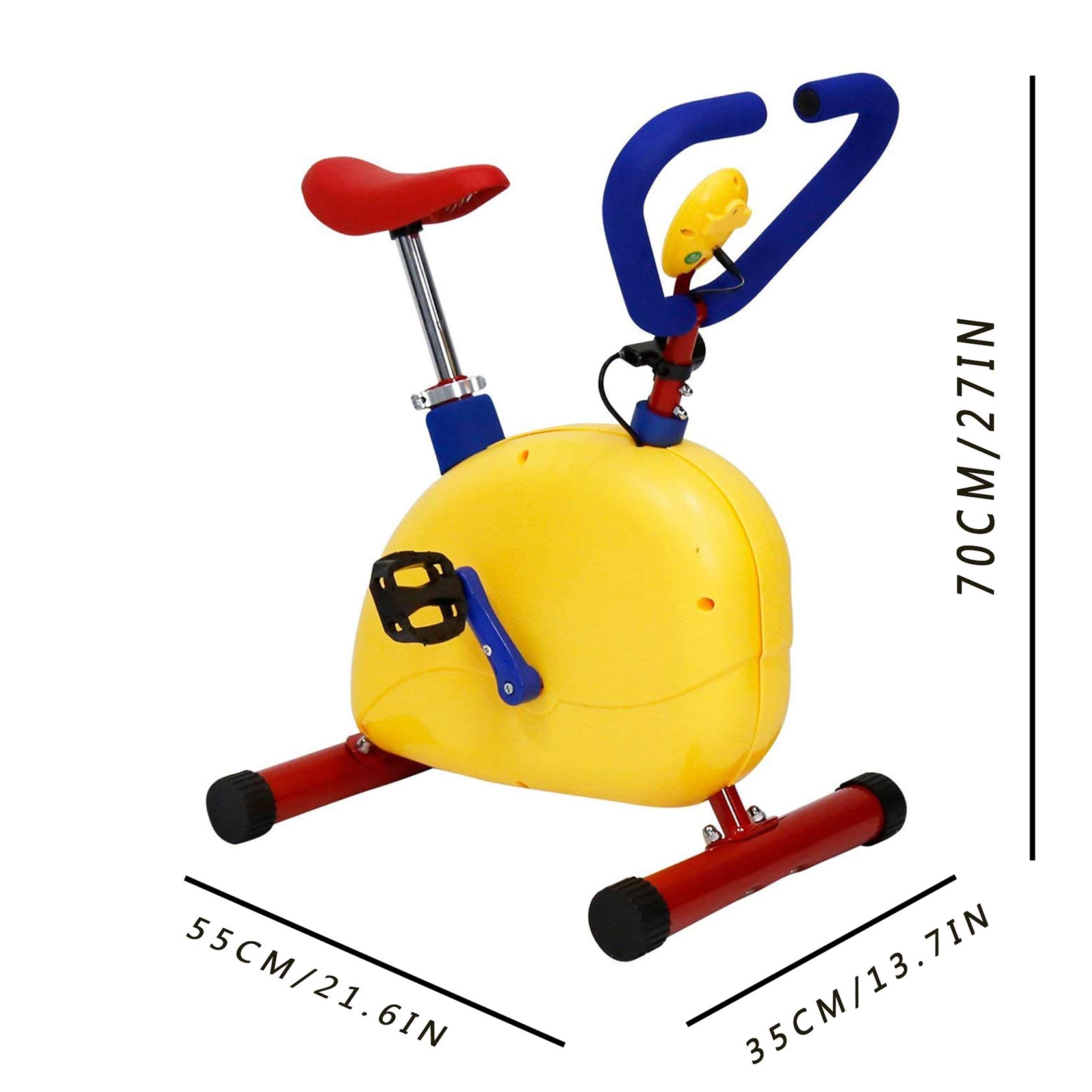 **Kids Exercise Bike - Adjustable Seat Indoor Cardio Training Equipment for Toddlers & Children | Fun & Fitness Stationary Bike for Home, Gym, Playroom**