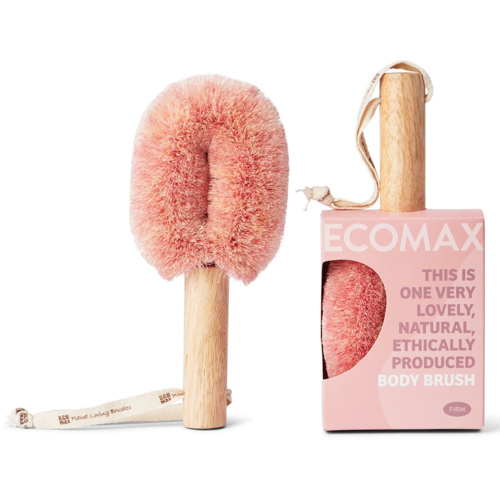 EcoMax Spa Body Brush FIRM - Exfoliating Dry Brush for Cellulite & Lymphatic Drainage - Perfect for Dry Brushing, Detox & Skin Renewal - Use Before Shower or Massage for Smooth & Glowing Skin