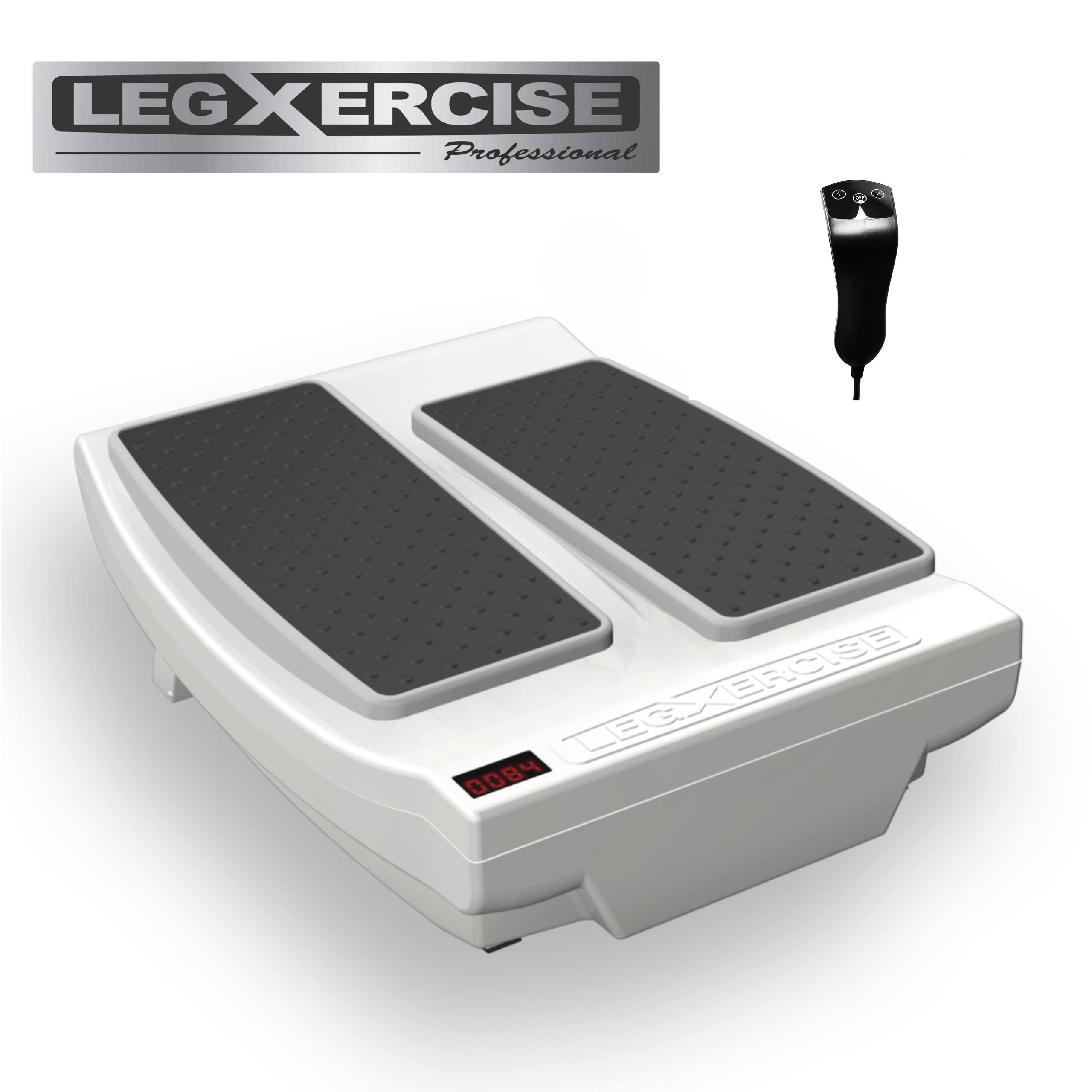 LegXercise Pro - Wireless EMS Foot & Leg Massager for Pain Relief, Muscle Stimulation - Portable Electric Massager for Home, Office & Travel Use