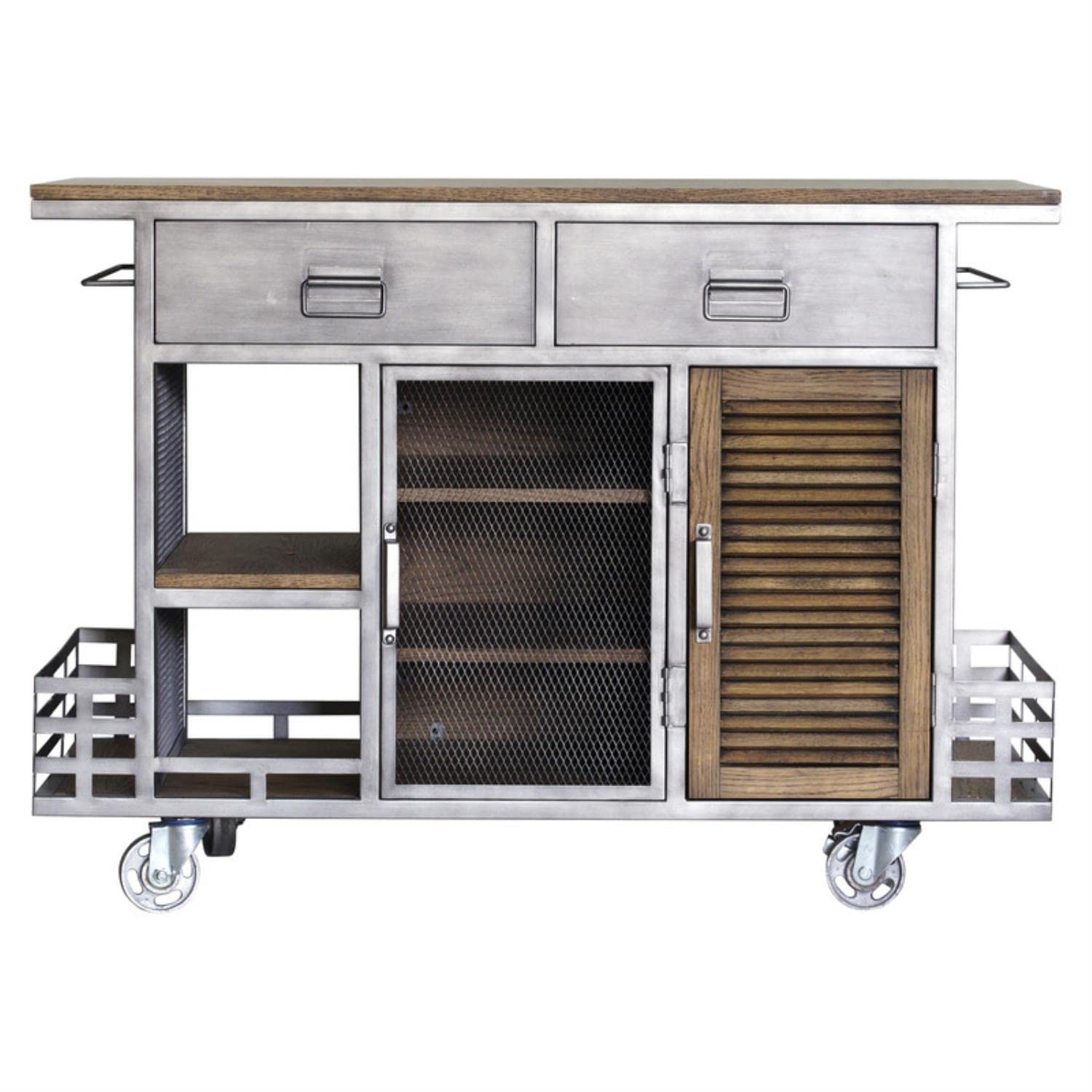 Yosemite Kitchen Island Cart - Stylish & Functional for Small Spaces