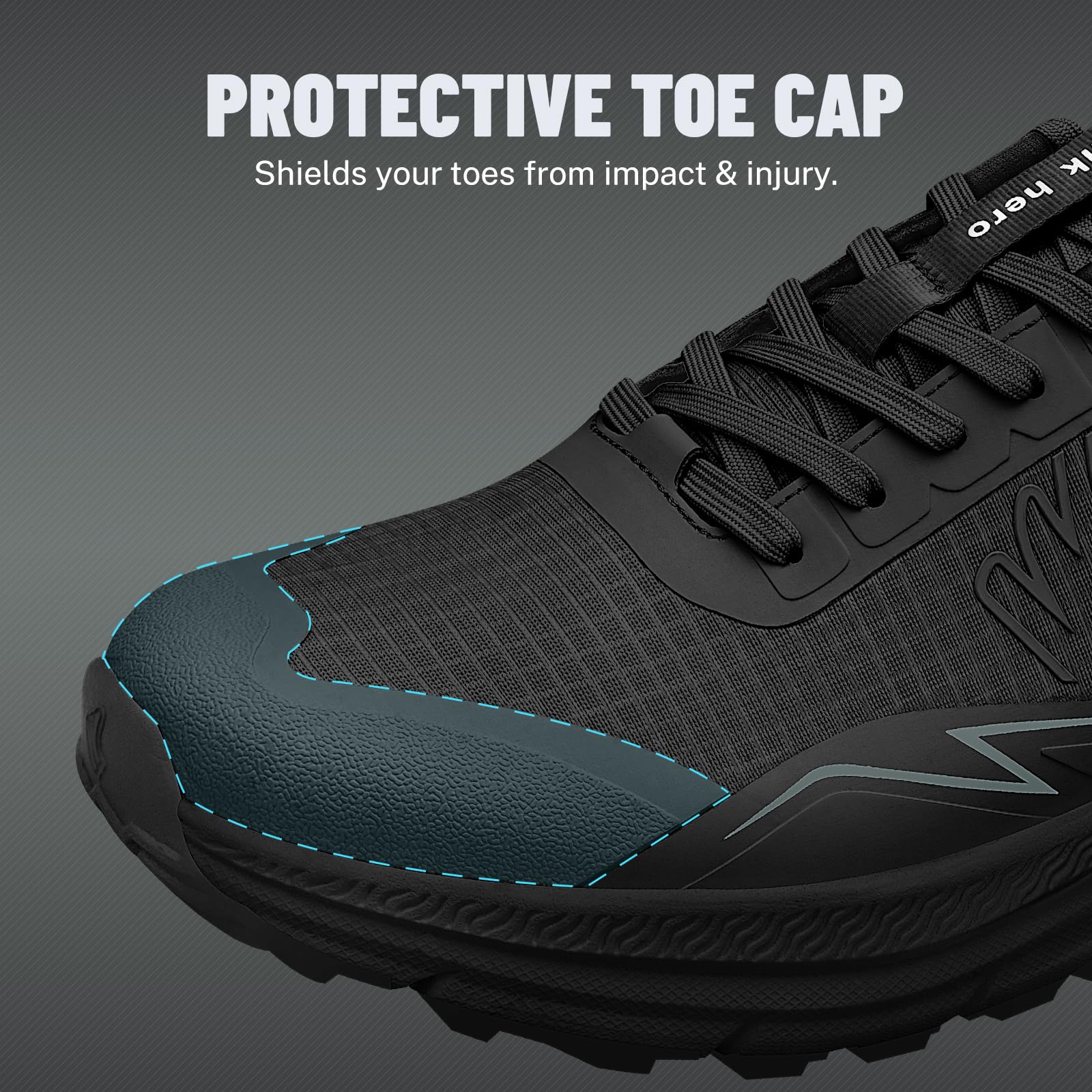 Men's Orthopedic Hiking Shoes for Plantar Fasciitis Relief - Arch Support Walking Sneakers with Wide Toe Box - Lightweight Waterproof Outdoor Shoes for Foot & Heel Pain - Perfect for Trail Hiking, Travel & Daily Comfort