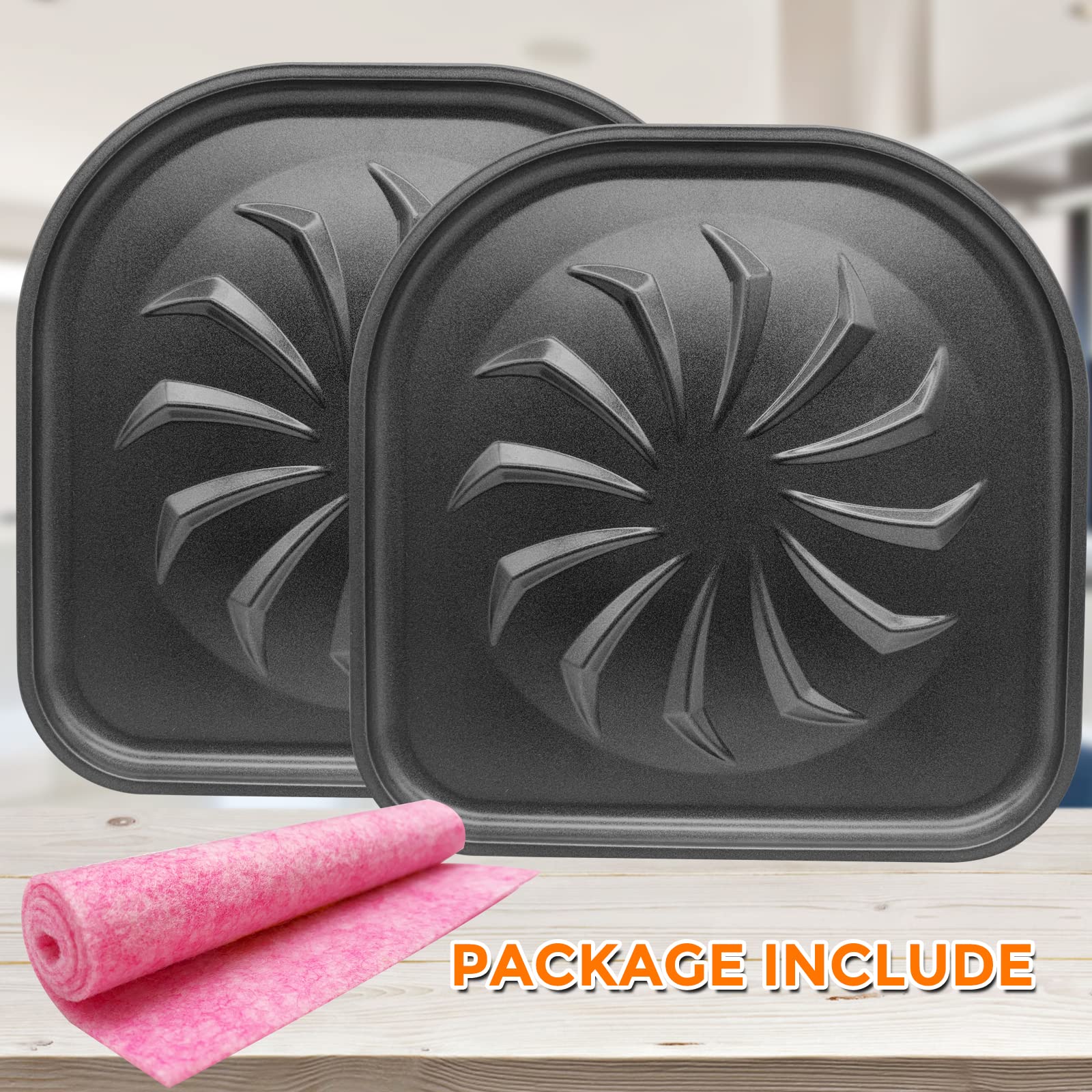 Upgraded Nonstick Drip Tray for PowerXL Air Fryer - 2 Pack Oil Drip Pan for 6QT & 10QT PowerXL Vortex Air Fryer Oven Pro Plus | Dishwasher Safe | Perfect for Air Frying, Roasting & Baking | Reduces Mess & Easy Cleanup