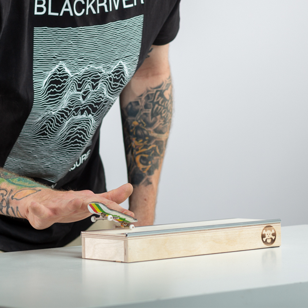Blackriver Fingerboard Ramps Box 3 - Professional Finger Skateboard Ramps for Tricks & Stunts - Perfect for Skateboard Enthusiasts & Collectors - Great for Home, Office & Skate Park Practice
