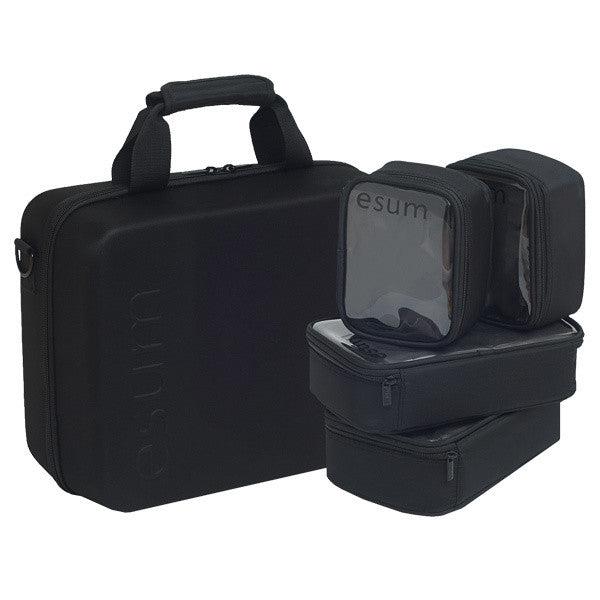 Professional Esum Makeup Kit Bag - Waterproof Cosmetic Organizer with Multiple Pockets for Travel & Home Storage | Perfect for Makeup Artists, Beauty Enthusiasts & On-the-Go Touch Ups