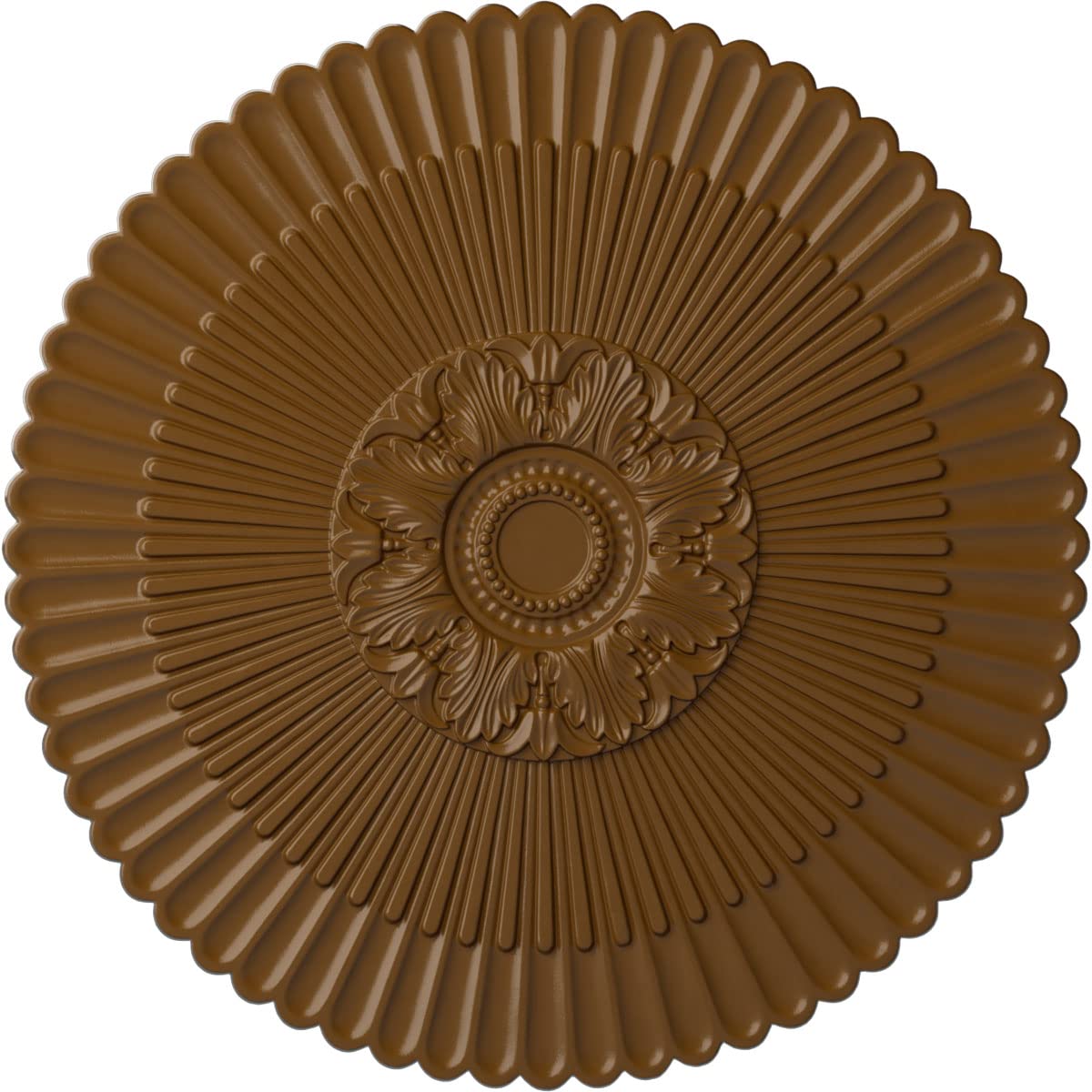 Ekena Millwork CM41NESTF 41-Inch Nexus Ceiling Medallion - Hand-Painted Smokey Topaz Finish, 1 5/8