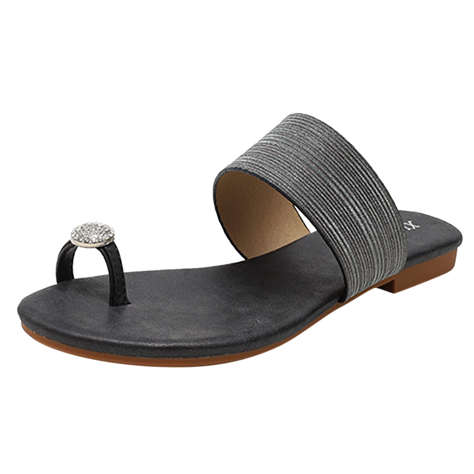 **Women's Crystal Embellished Bohemian Flip Flops – Summer Platform Sandals for Indoor & Outdoor Wear – Perfect for Beach, Pool, and Casual Outings**