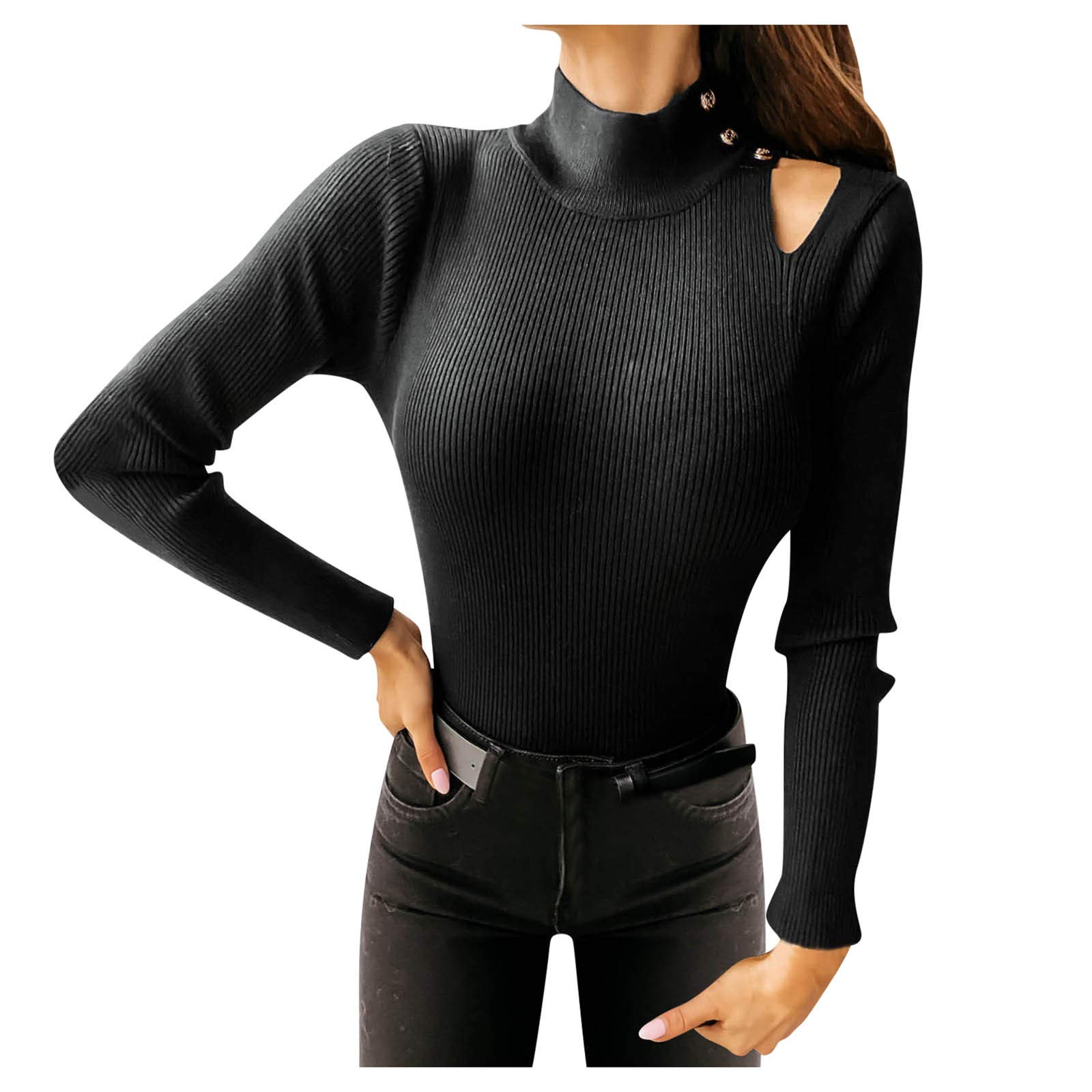 Women's Long Sleeve Leopard Print Color Block Crewneck T-Shirt - Casual Comfortable Blouse for Everyday Wear, Work & Weekend Outfits