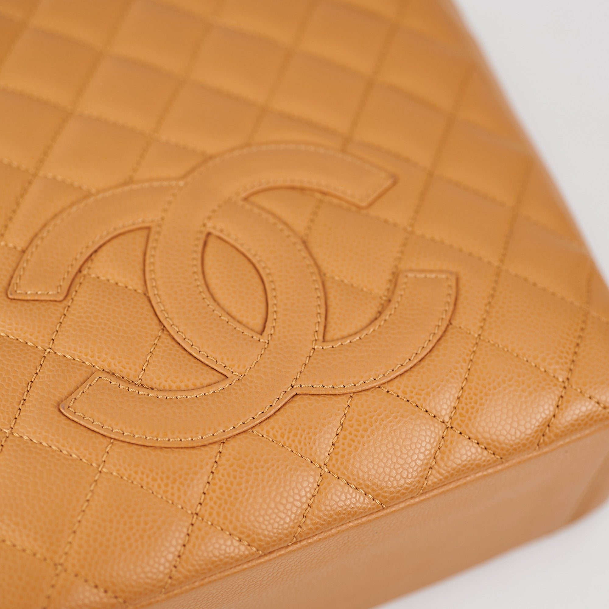 Chanel PST Beige Leather Tote Bag for Women - Luxury Designer Handbag for Work, Travel & Everyday Use