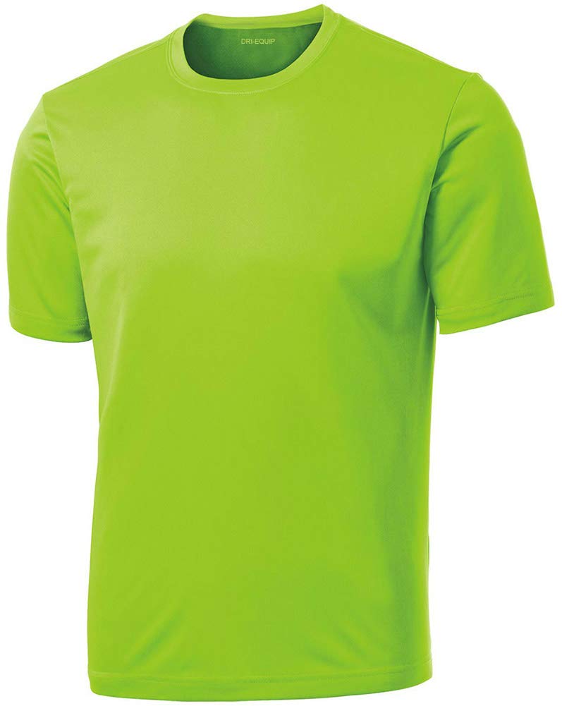 DRIEQUIP Men's Big & Tall Moisture Wicking Athletic T-Shirt - Quick Dry Performance Shirt for Gym, Running & Outdoor Activities
