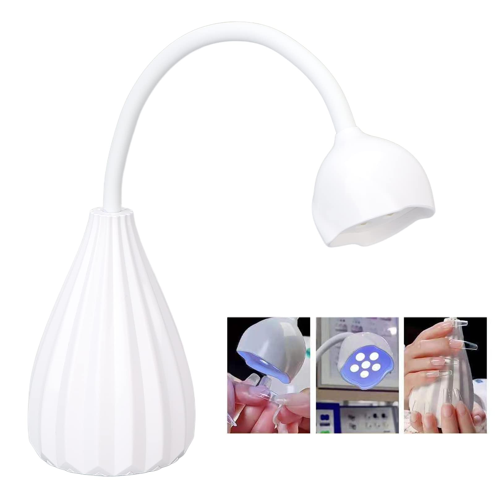 Professional UV LED Nail Lamp with USB Charging - Fast Curing for Gel Polish, Nail Glue & Poly Extension Gel - Perfect for Home Nail Salon & DIY Manicures