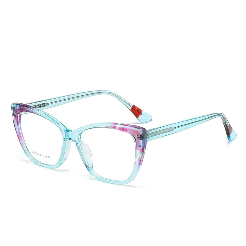CCspace Unisex Full Rim Large Square Acetate Eyeglasses Frame 56940 - Stylish & Durable for Work, Reading & Everyday Wear